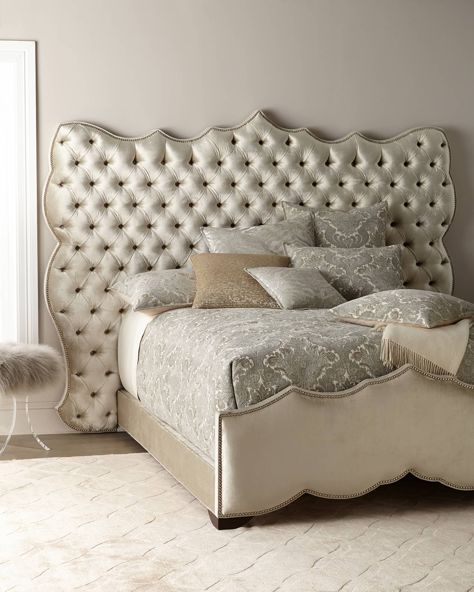 Haute House Samara Tufted King Bed