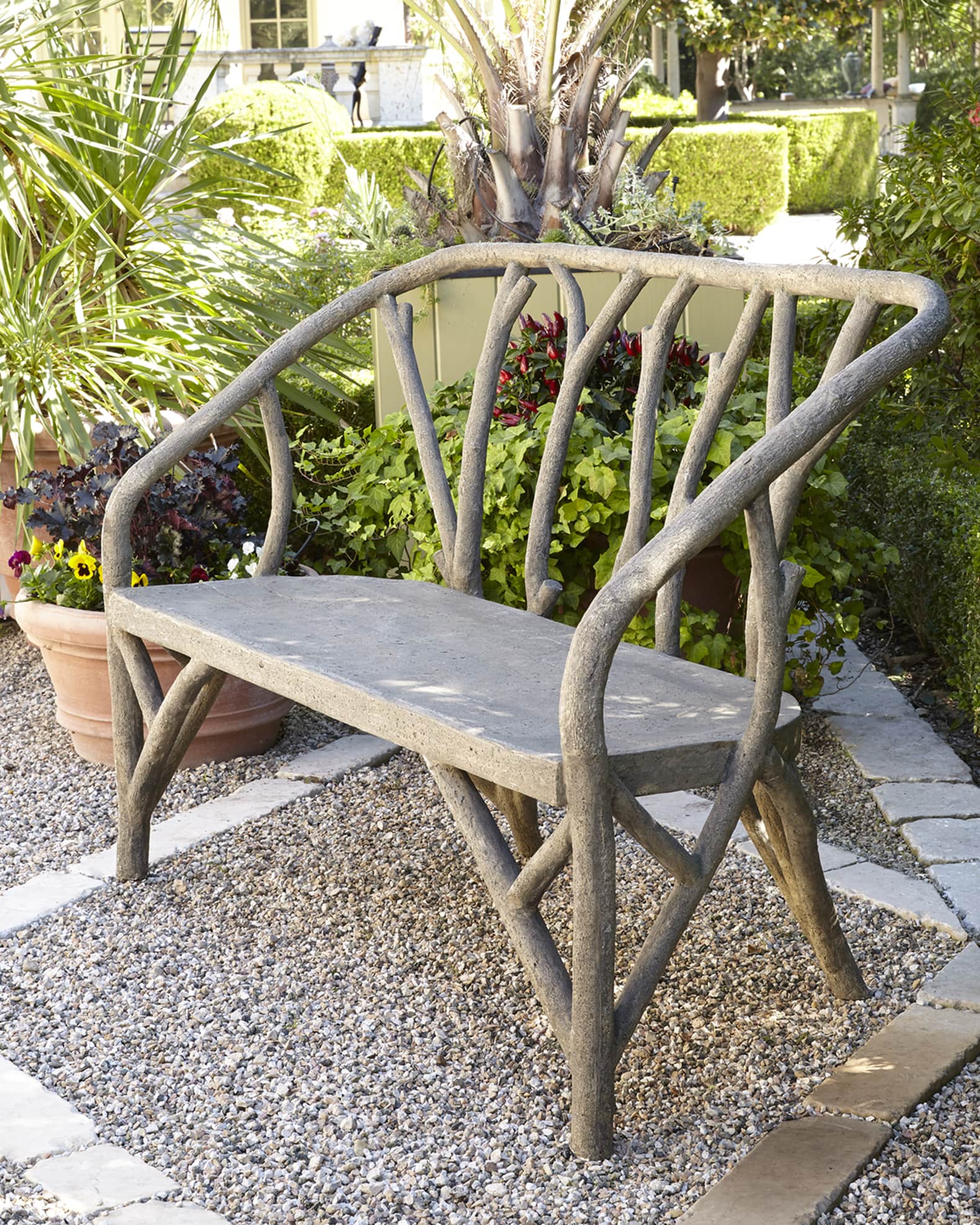 Low outdoor bench shop