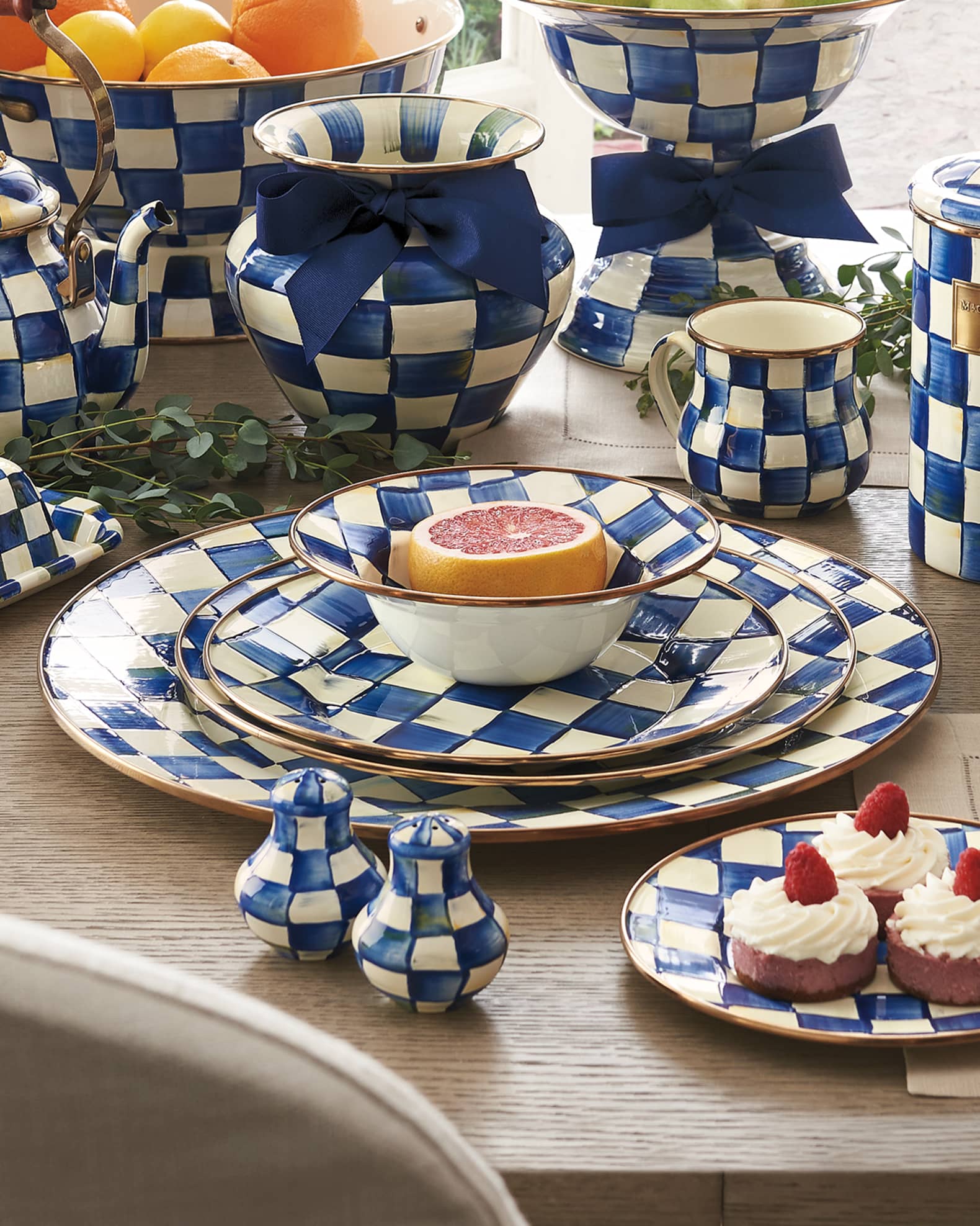 MacKenzie-Childs Royal Check Charger Plate | Horchow