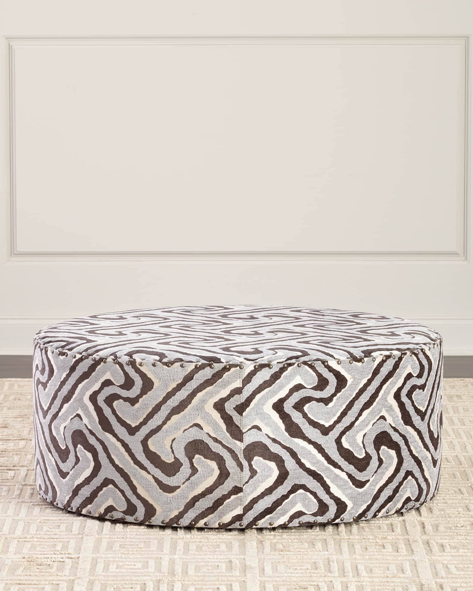 Geometric ottoman shop