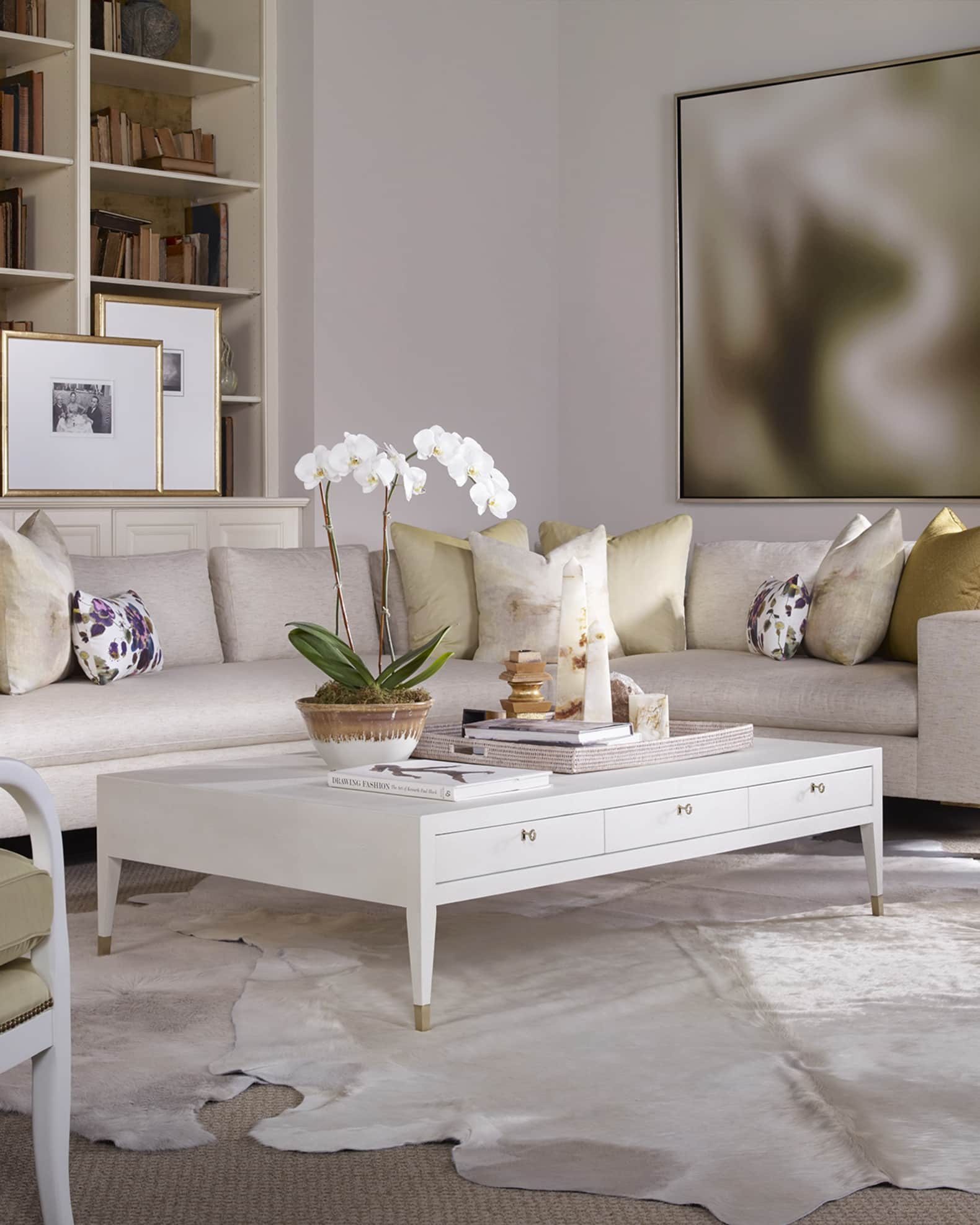 Century Furniture Monroe Faux Shagreen Coffee Table Horchow