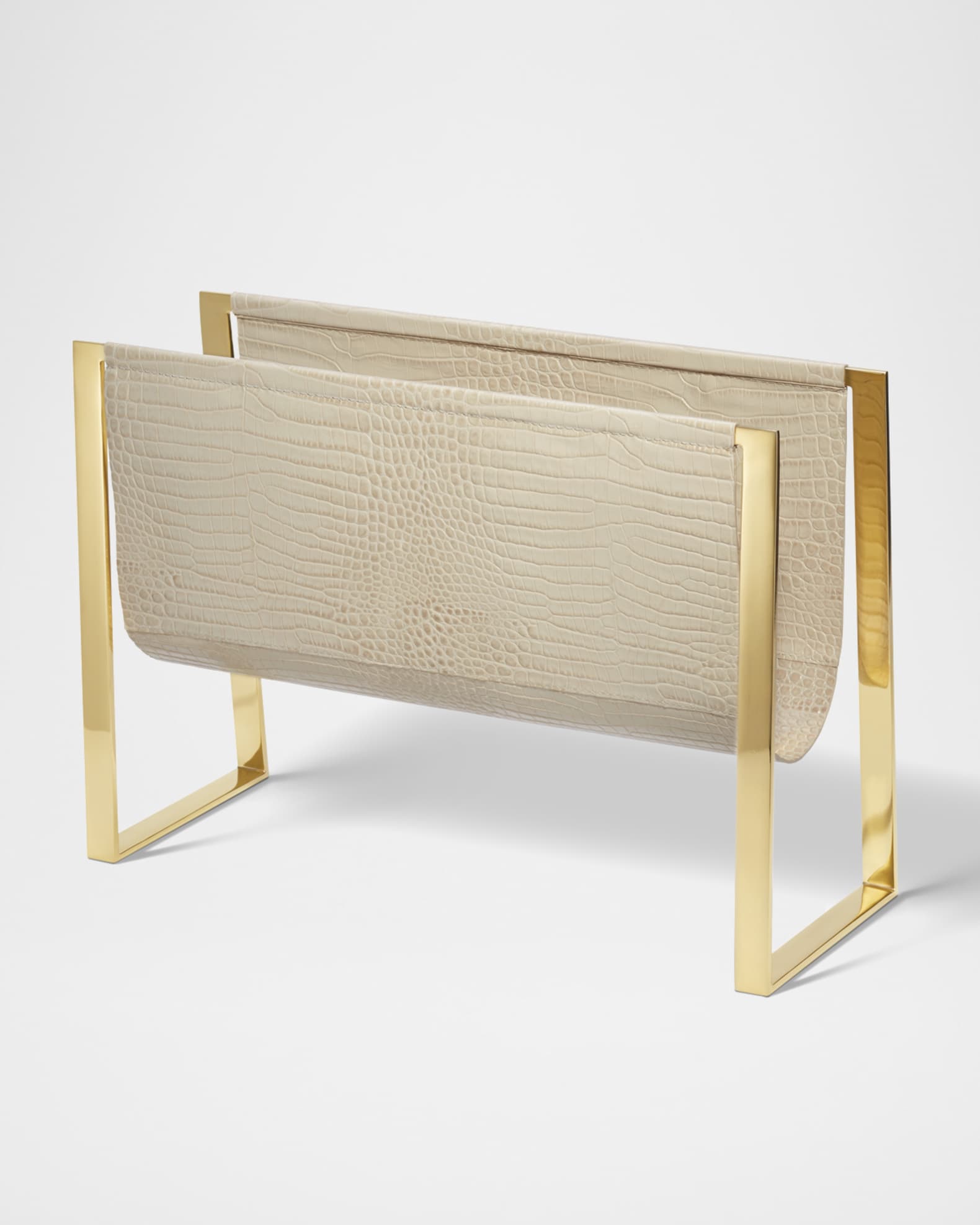 AERIN Classic Croc Magazine Rack