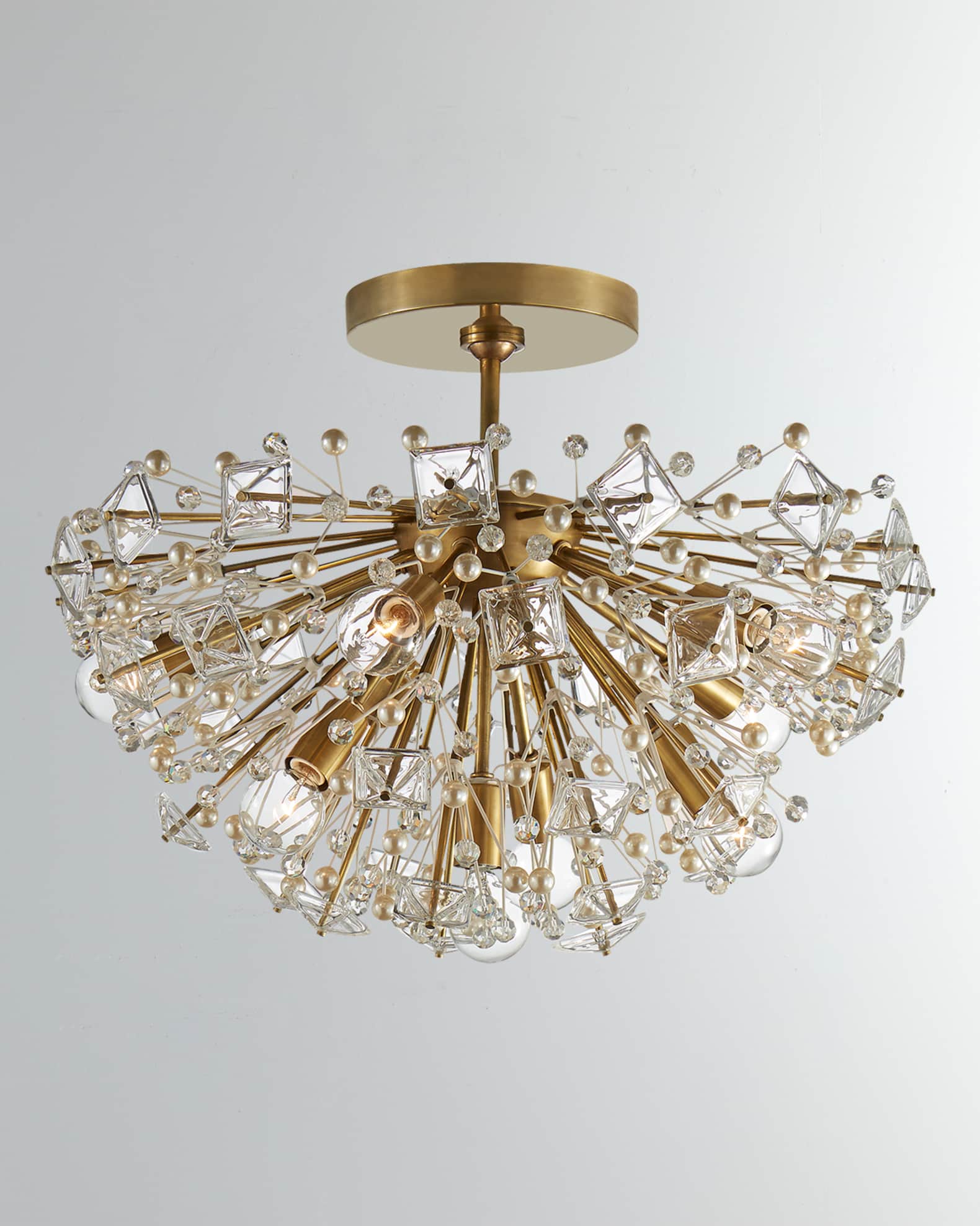 Visual comfort semi flush cheap