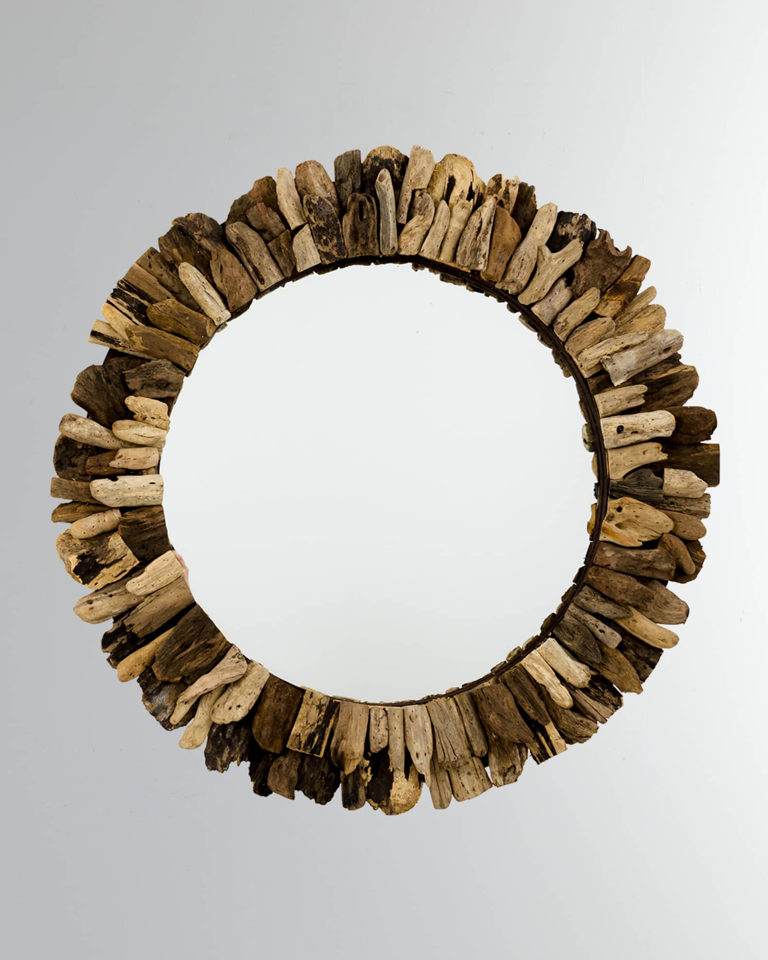 Driftwood Round Mirror | Horchow