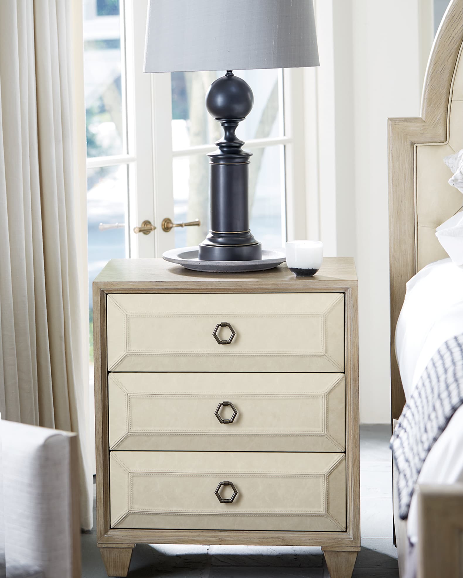 Bernhardt Santa Barbara Fabric-Trim Small Night Stand
