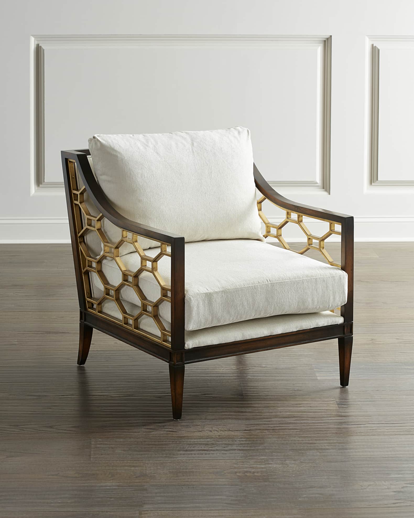 Honeycomb accent chair top
