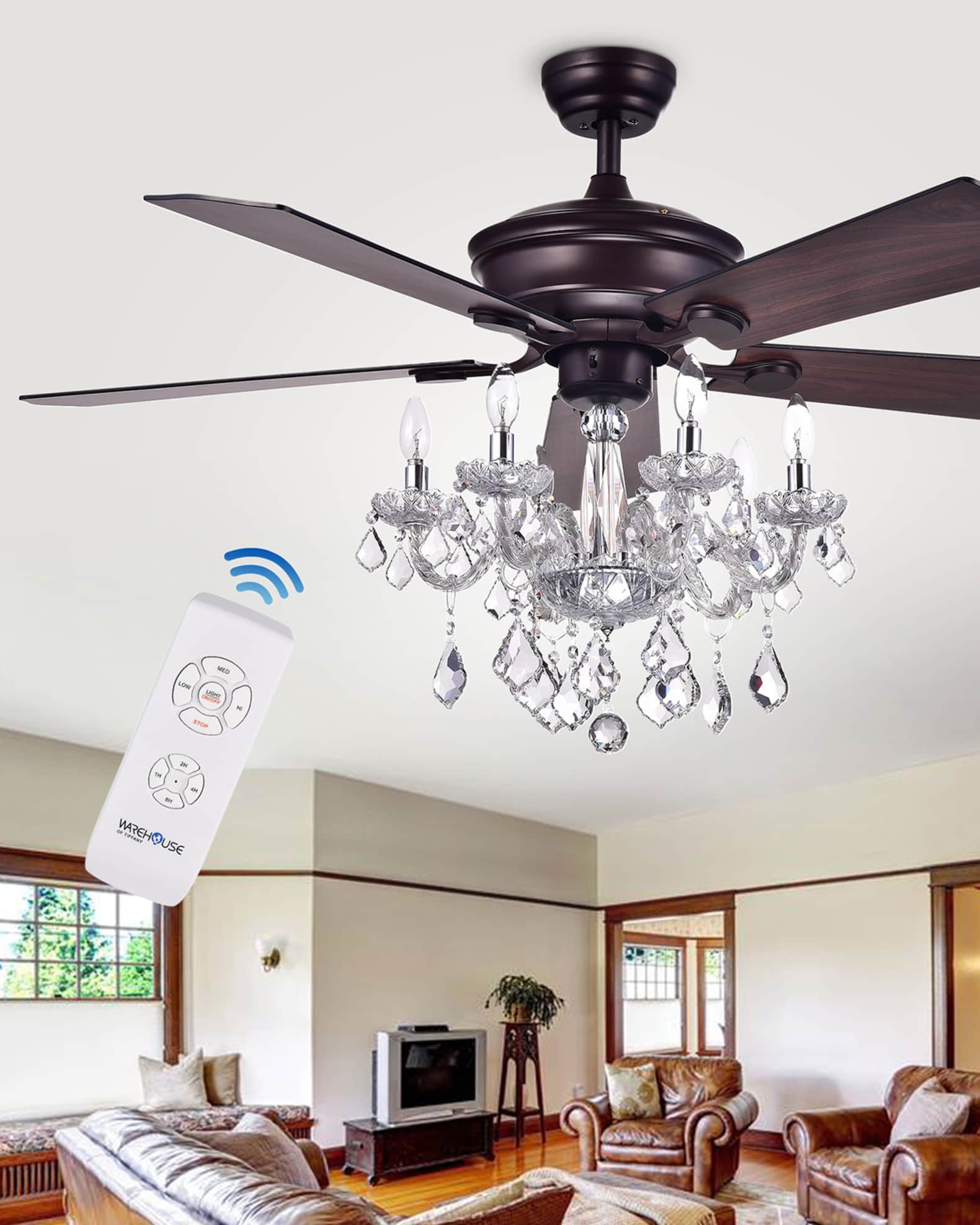 Home Accessories Crystal Chandelier Ceiling Fan Horchow