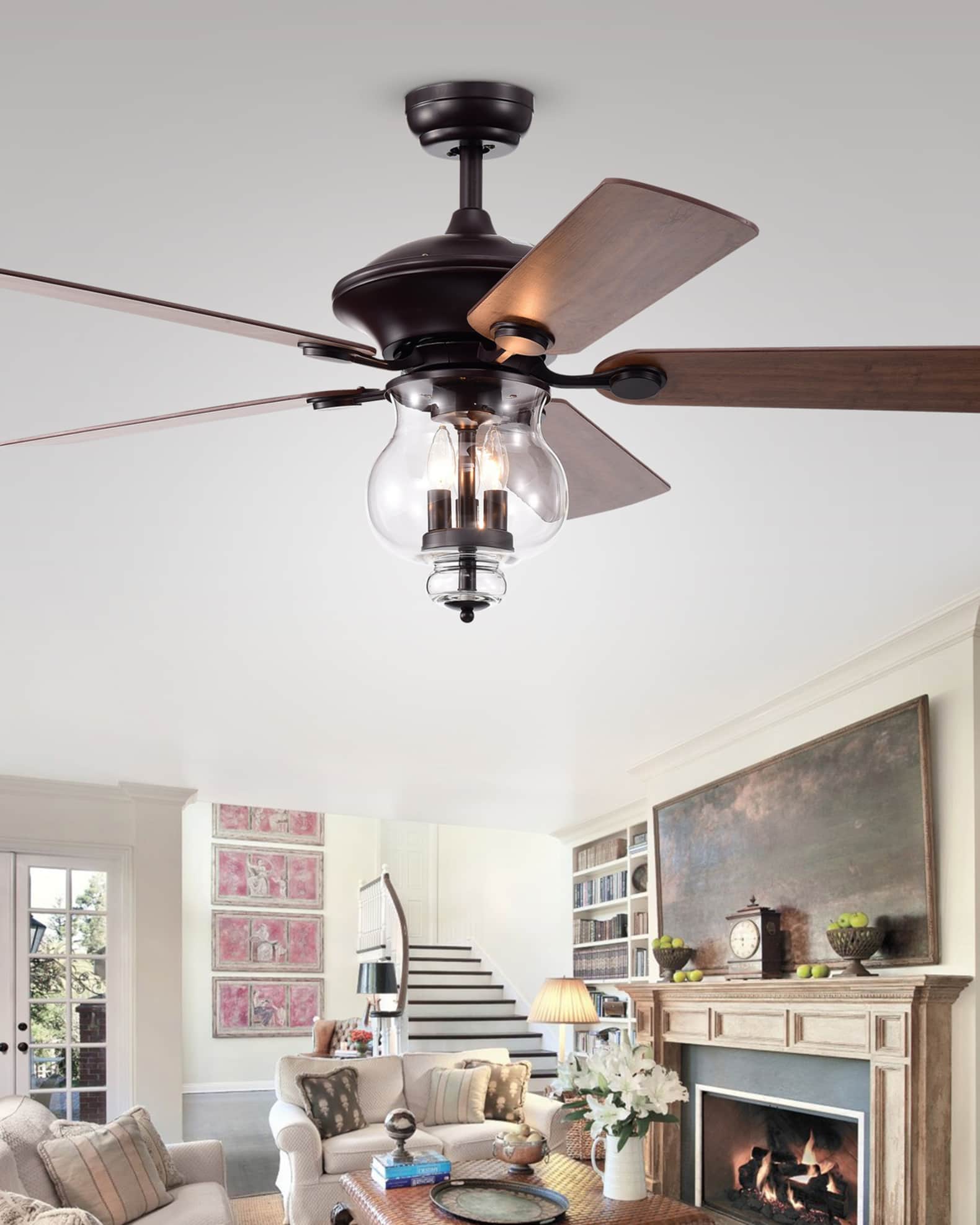 Glass bowl discount chandelier