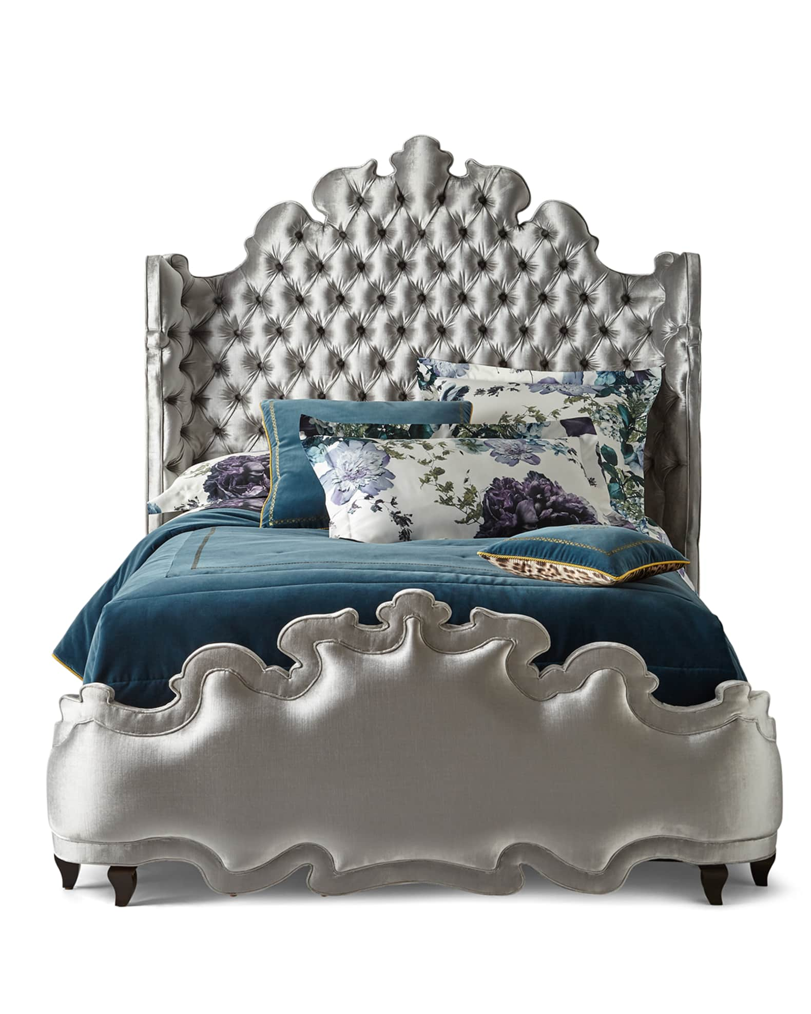 Haute House Isabella Tufted California King Bed, California King Horchow