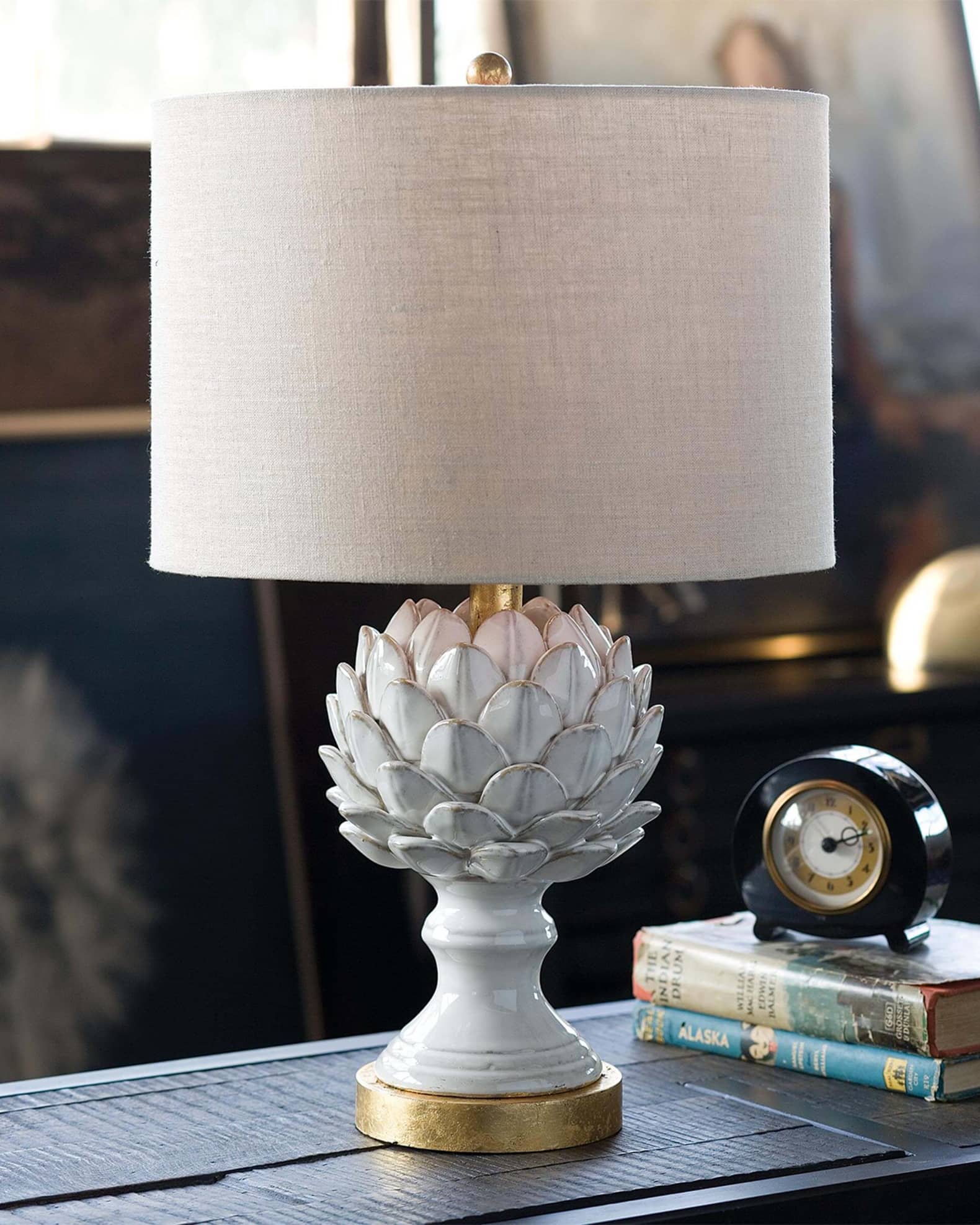 Regina Andrew Leafy Artichoke Ceramic Table Lamp