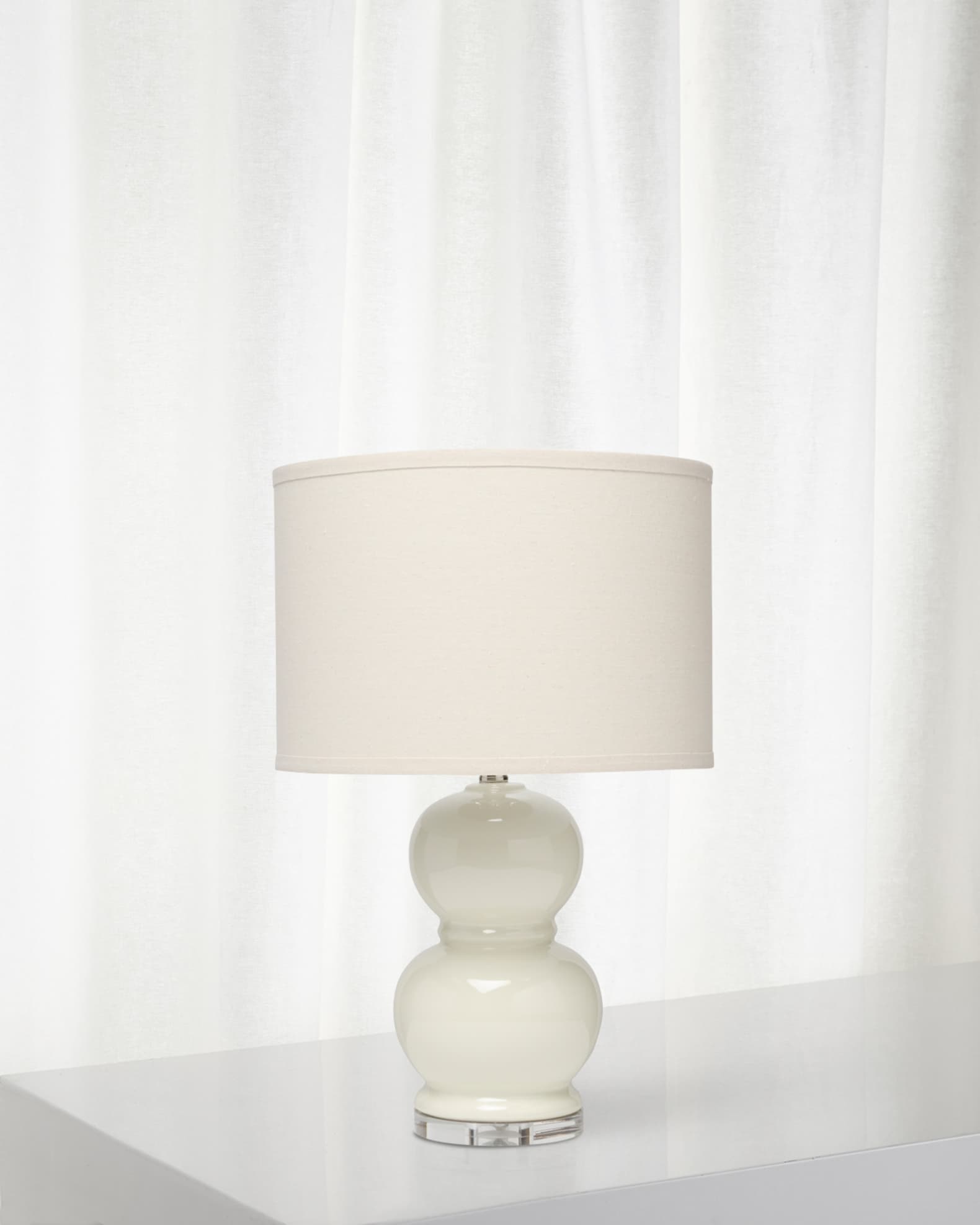 Jamie Young Bubble Ceramic Table Lamp Winter White