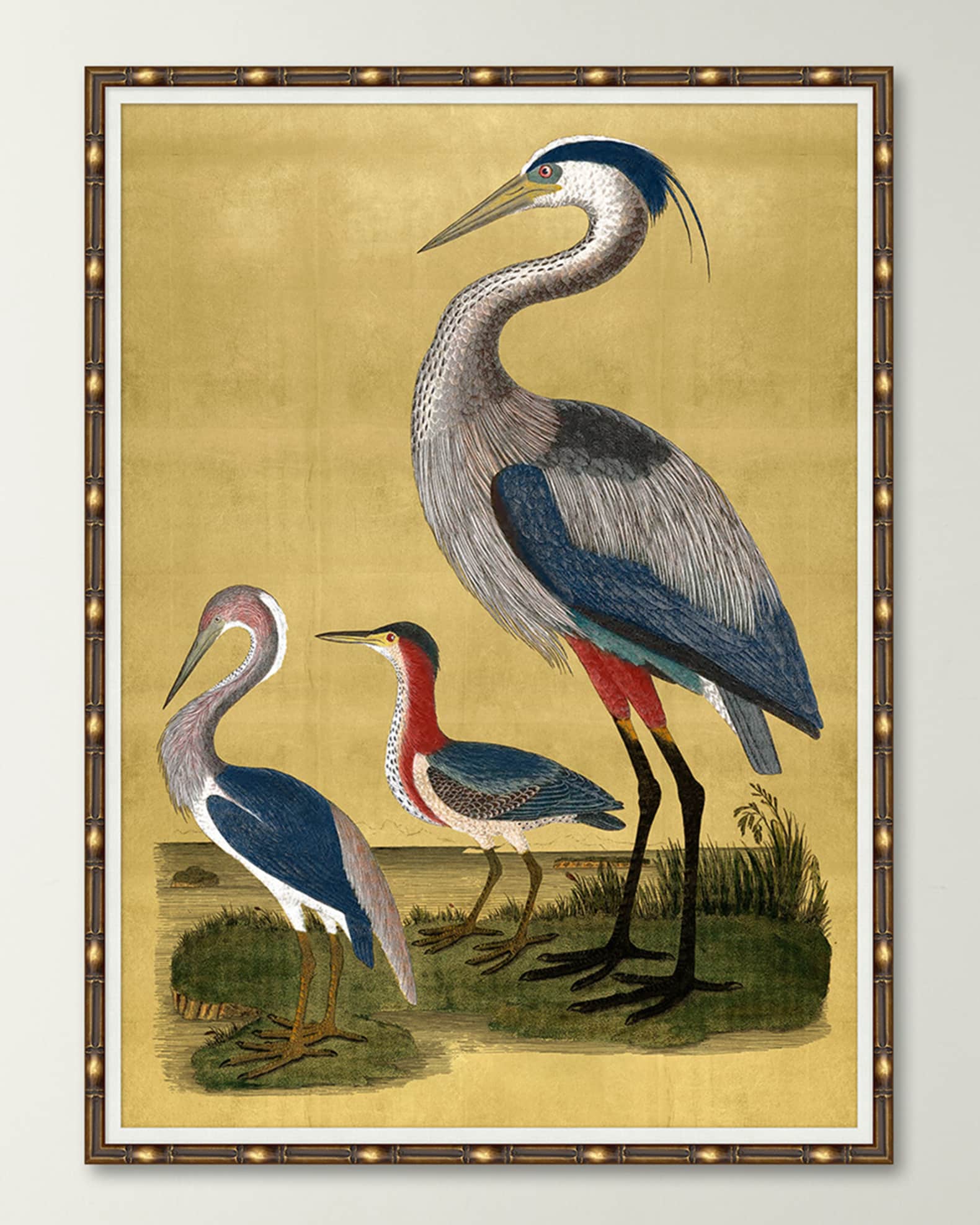 Wendover Art Group "Majestic Cranes on Gold II" Giclee Art Horchow