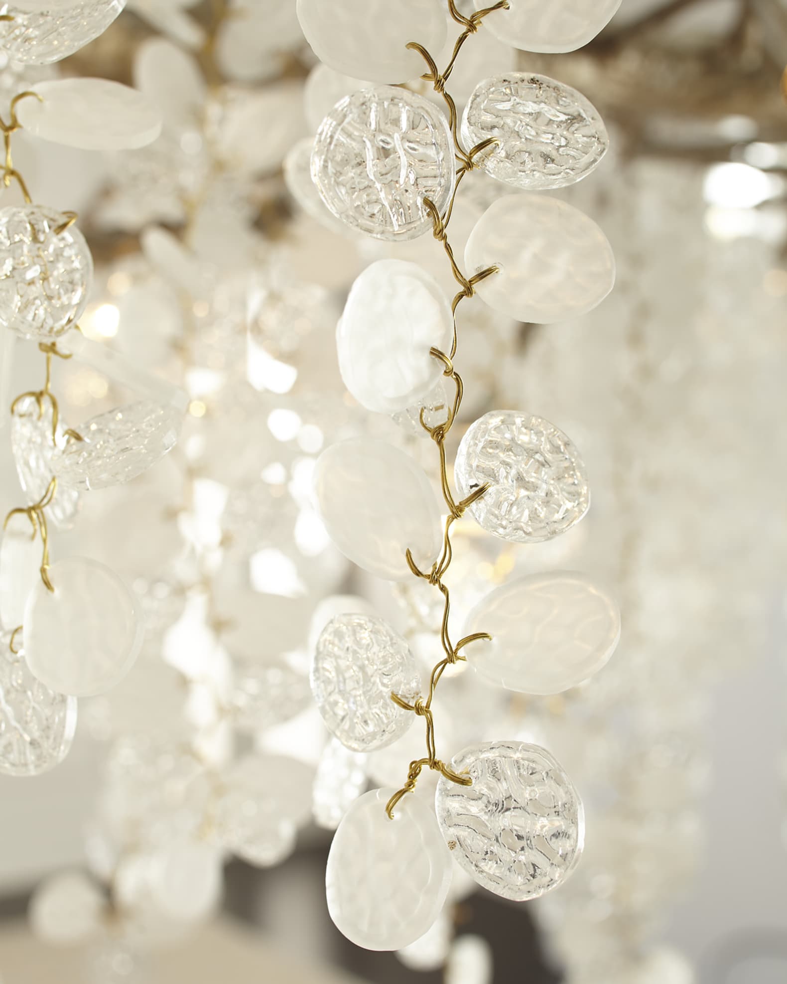 John Richard Collection Shiro Noda 15 Light Glass Chandelier Horchow