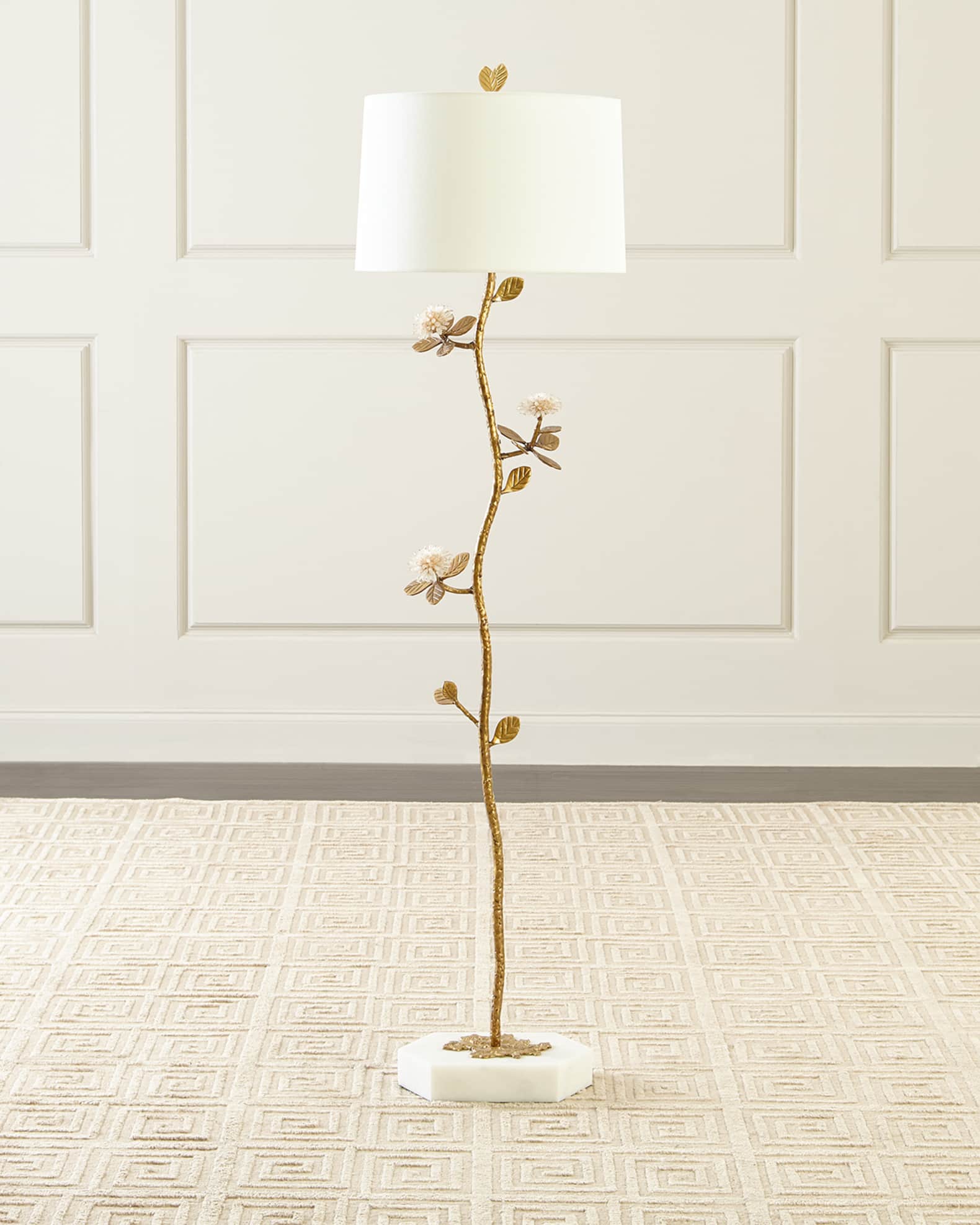 John Richard Collection Quartz Bloom Floor Lamp