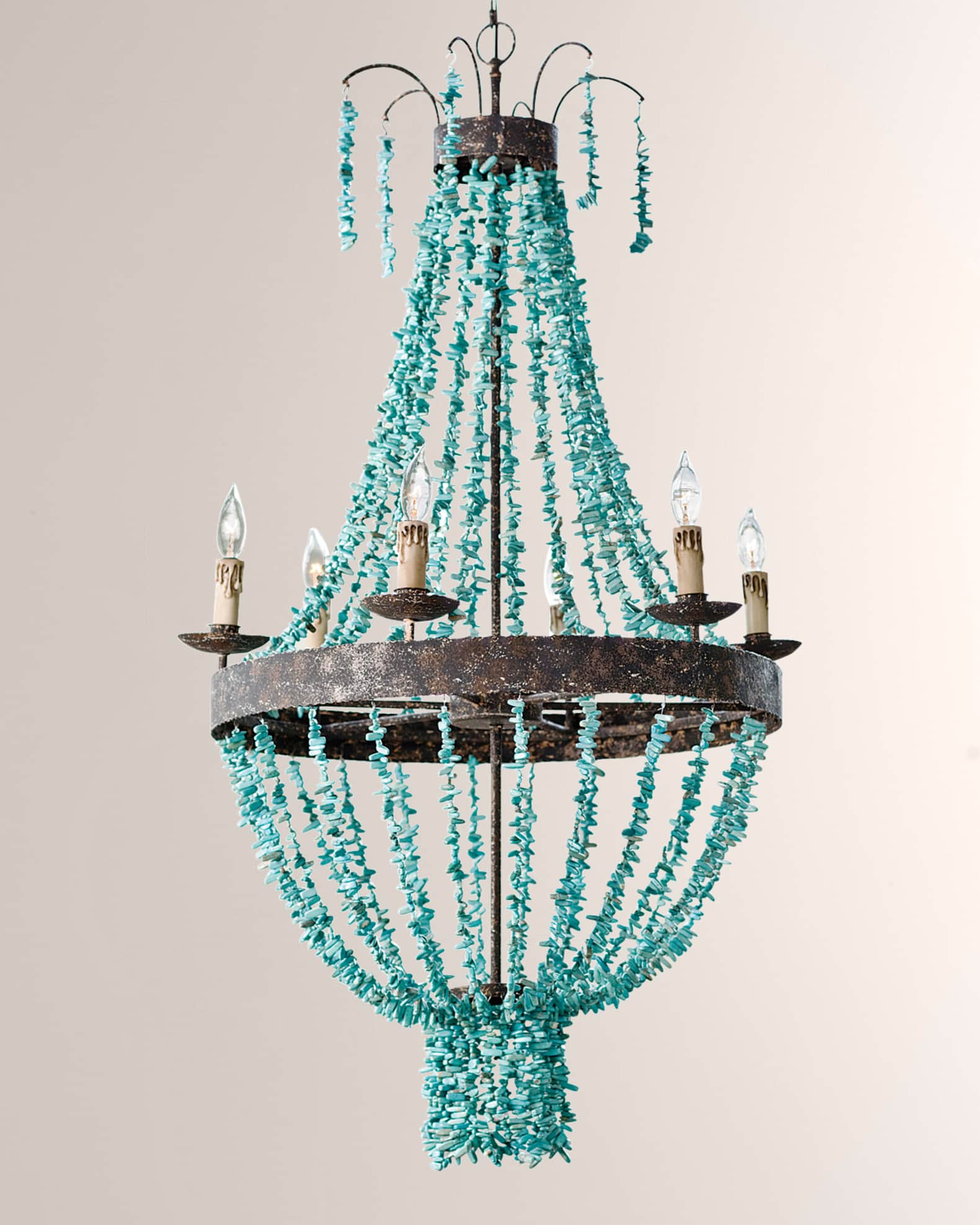 Turquoise chandelier shop