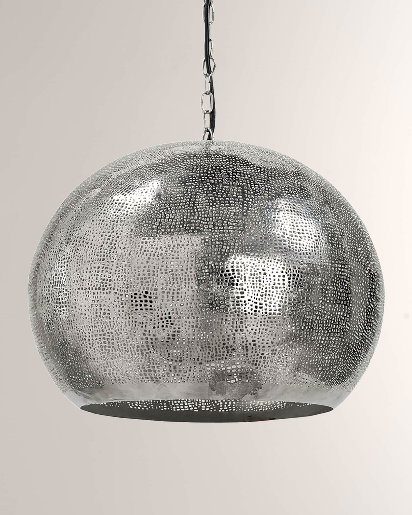 Metal sphere pendant light new arrivals