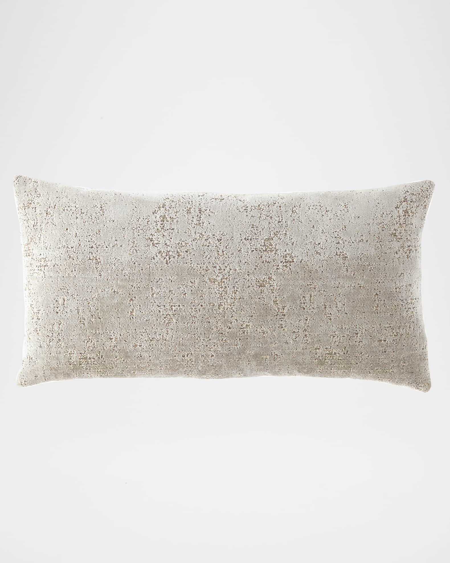 Fino Lino Linen Lace Velluto Oblong Pillow