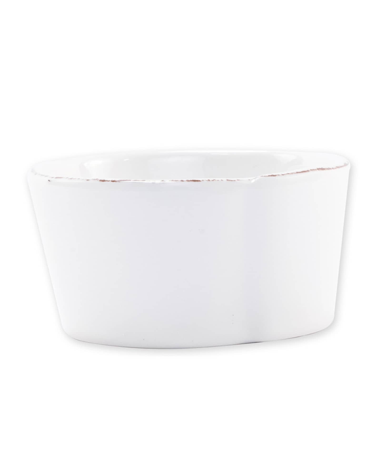 Vietri Melamine Lastra Condiment Bowl, White