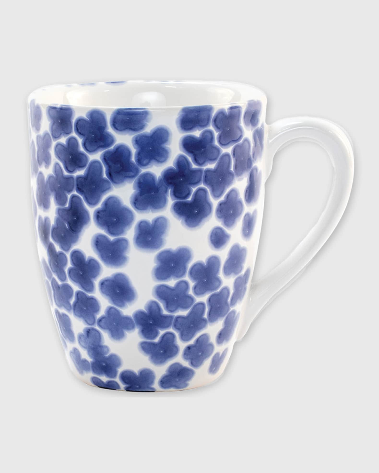 Vietri Santorini Flower Mug, 12 oz.