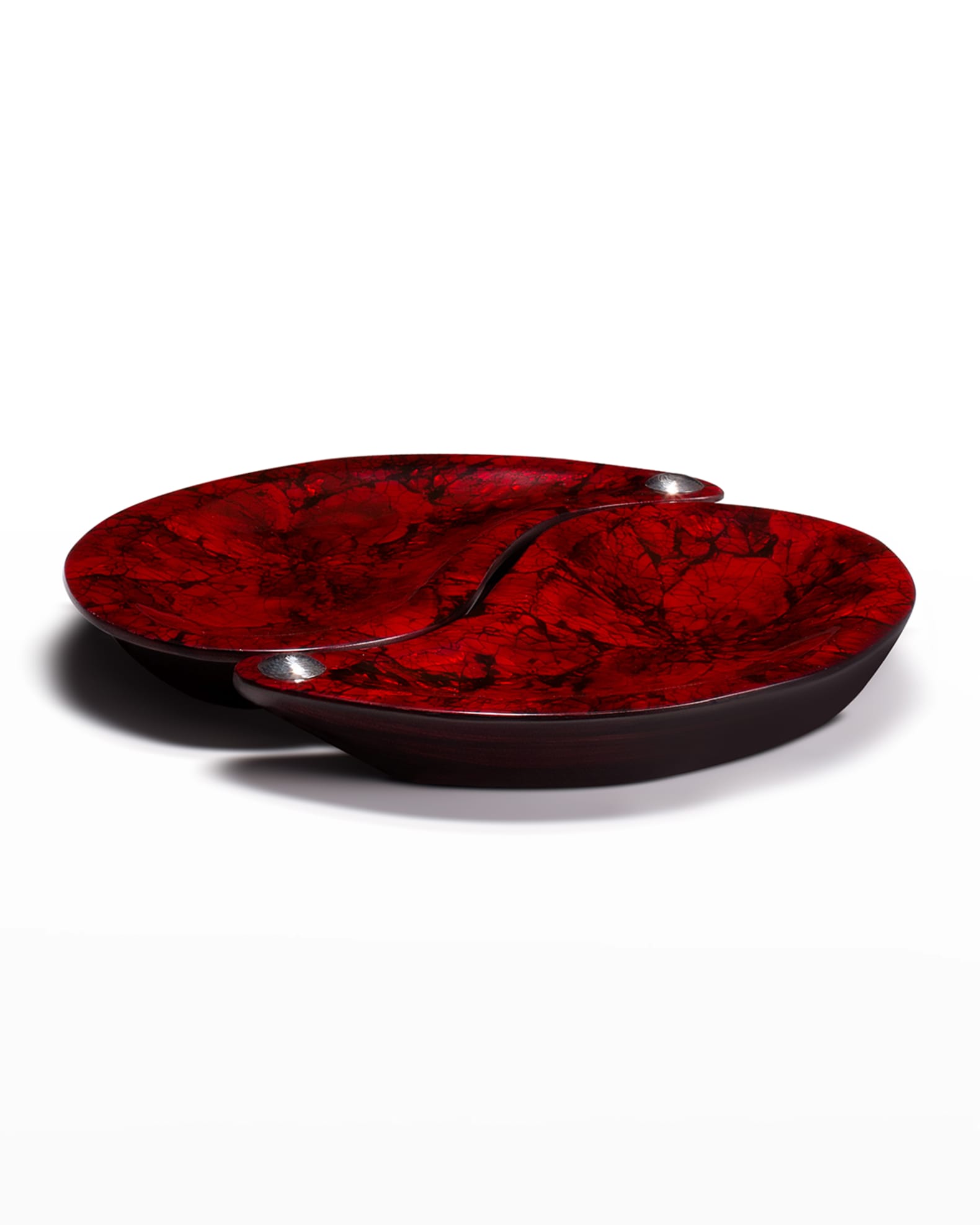 LADORADA Yin-Yang Platter Set, Red