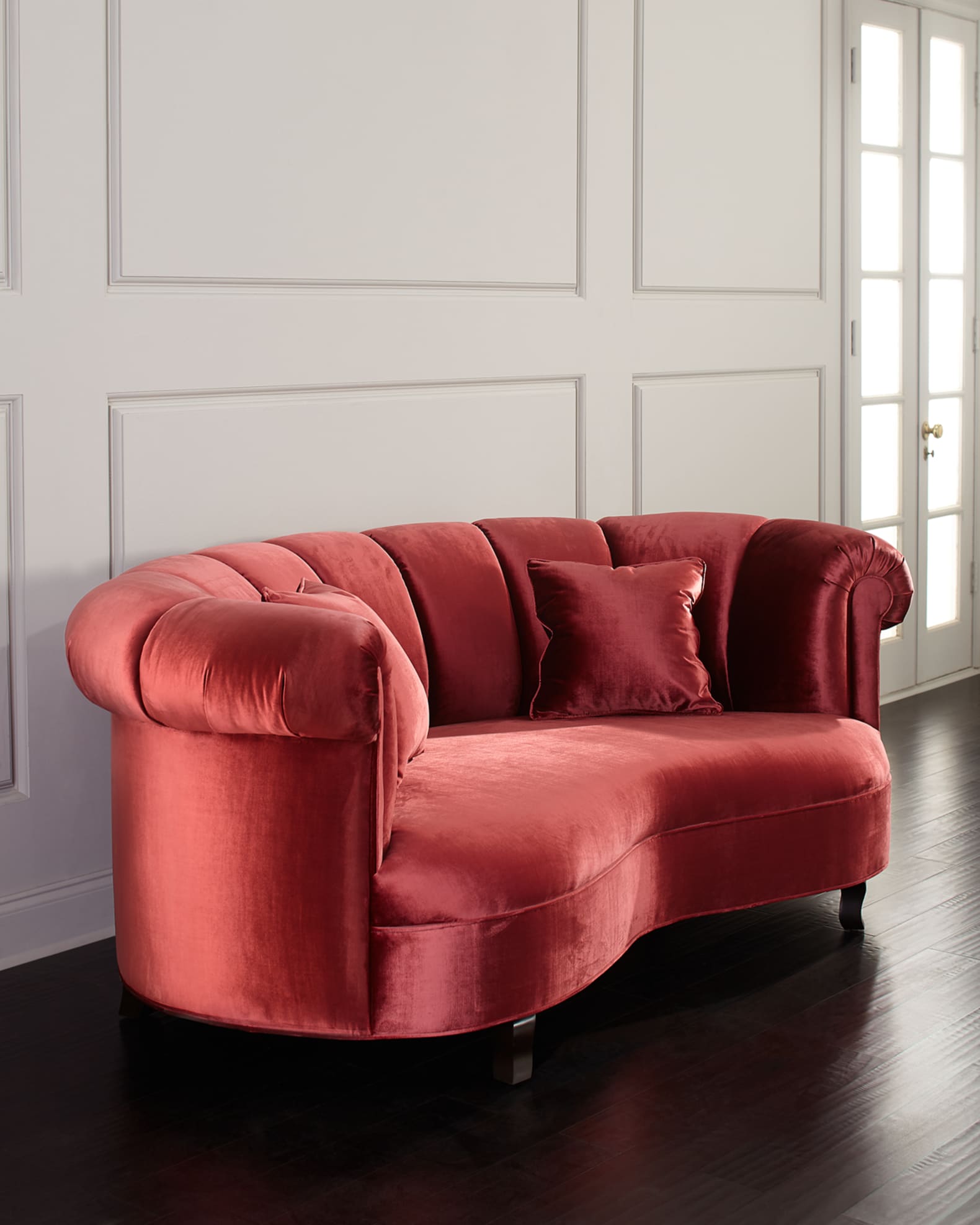 Haute House Aubrey Channel Tufted Sofa 77 Horchow