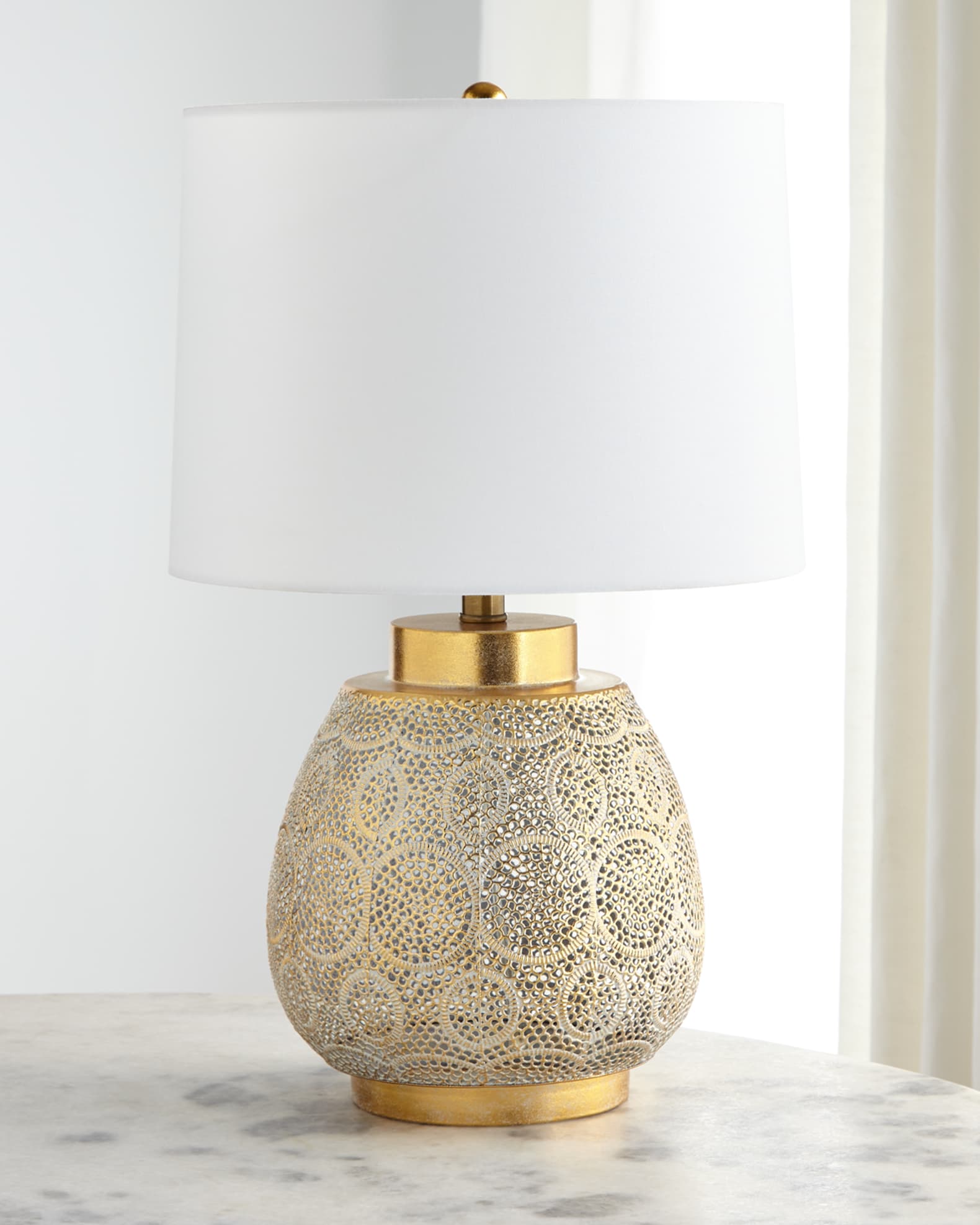 Pierced Metal Table Lamp Horchow