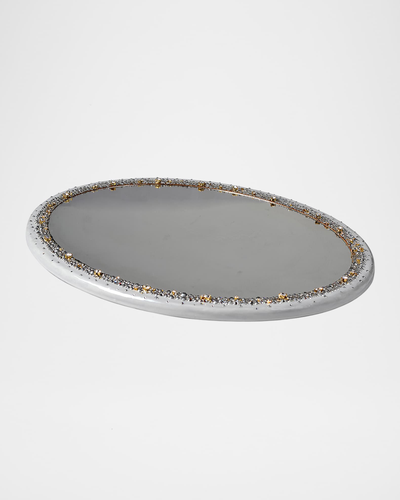 Mike & Ally Duchess Oval Mirrored Vanity Tray Horchow