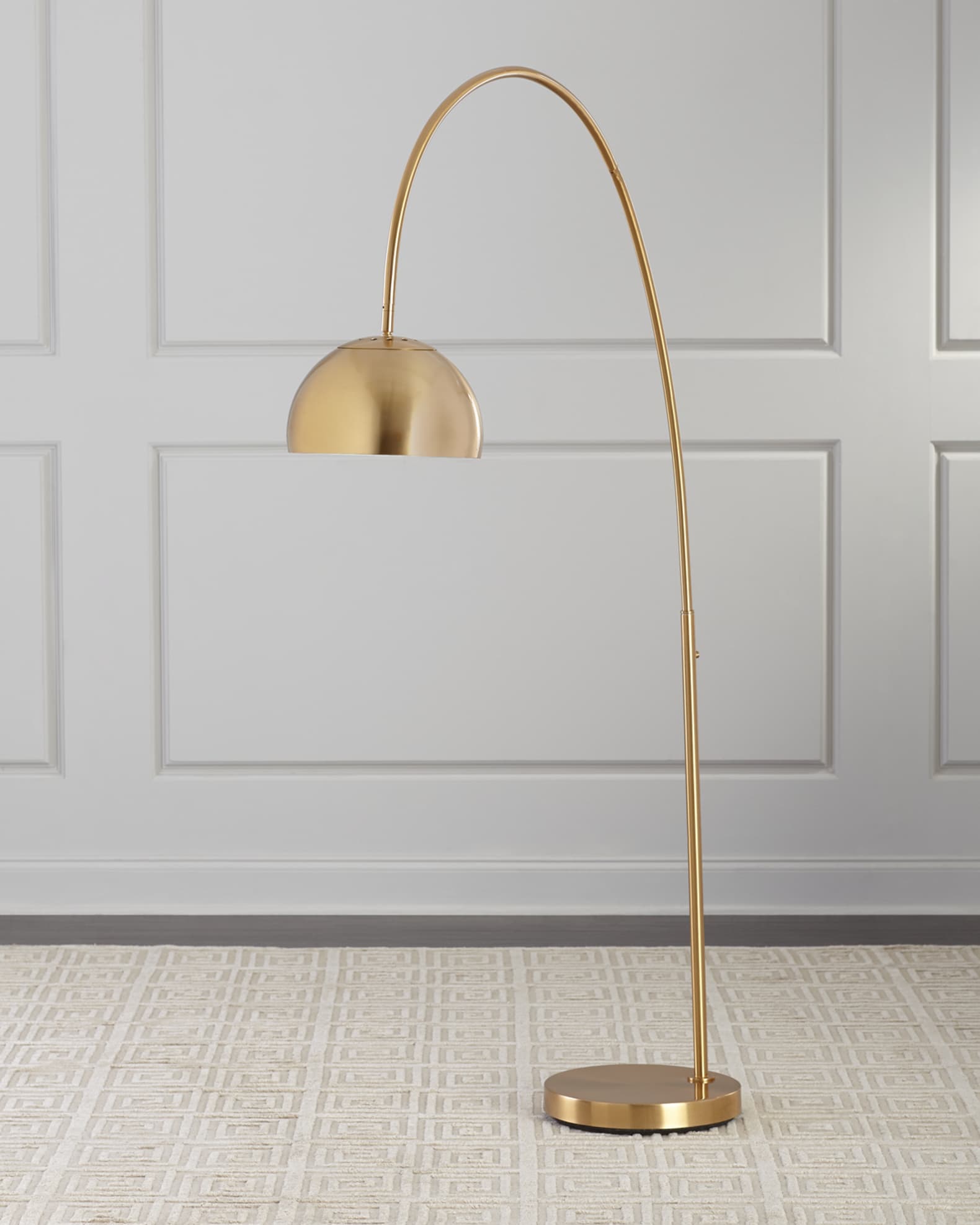 Arched chandelier 2024 floor lamp