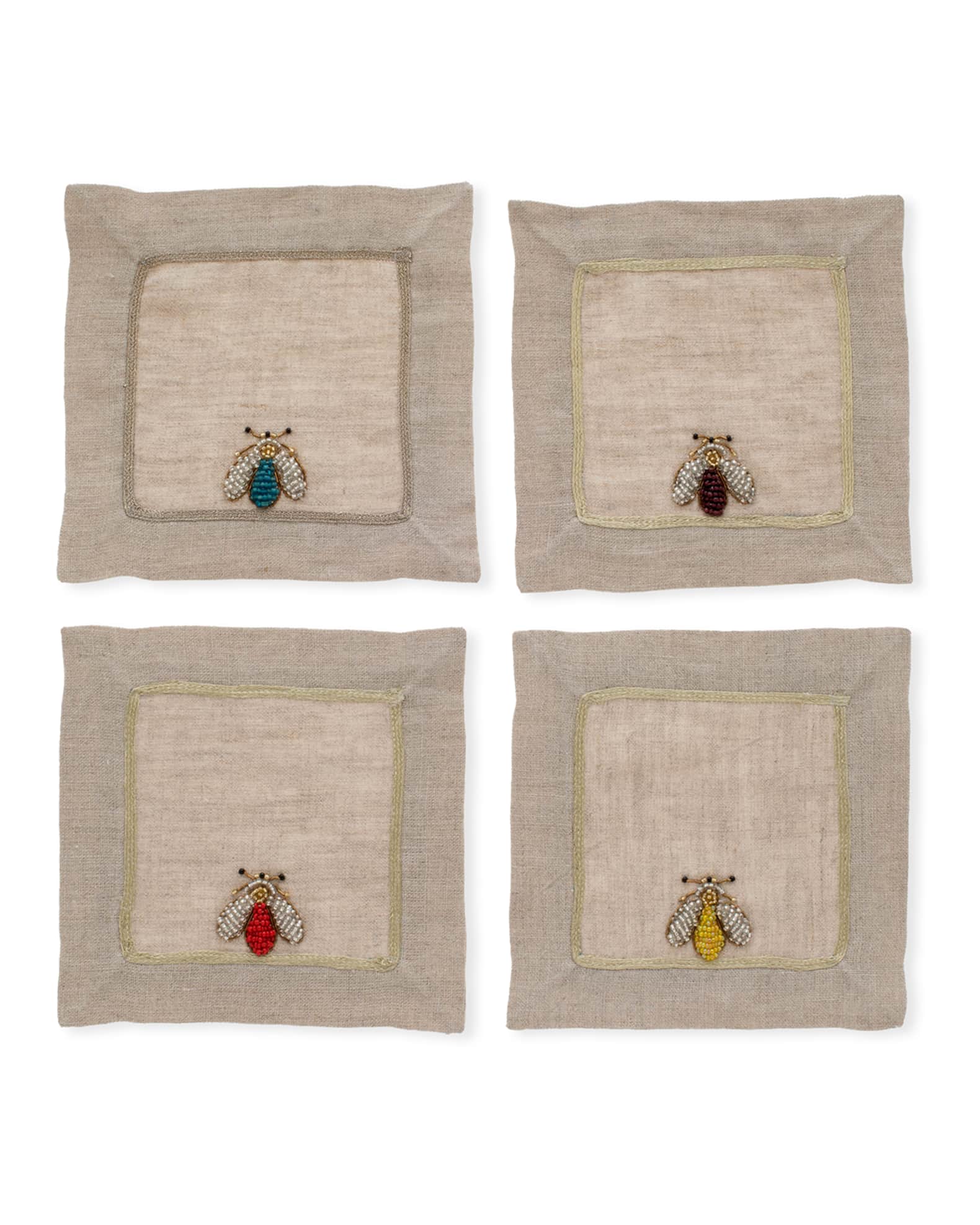 Joanna Buchanan Sparkle Bee Cocktail Napkins, Set of 4