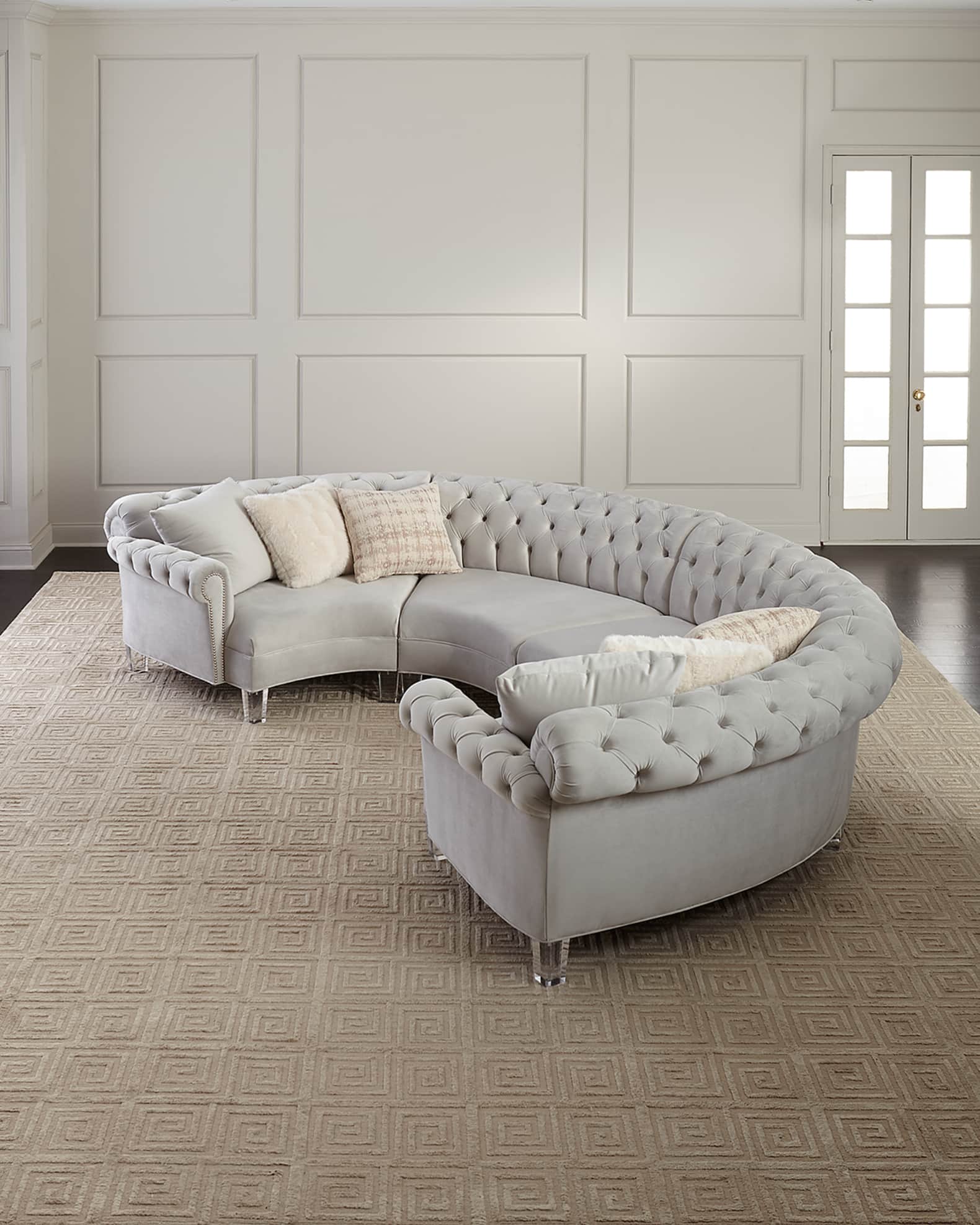 Petite chaise sectional sale