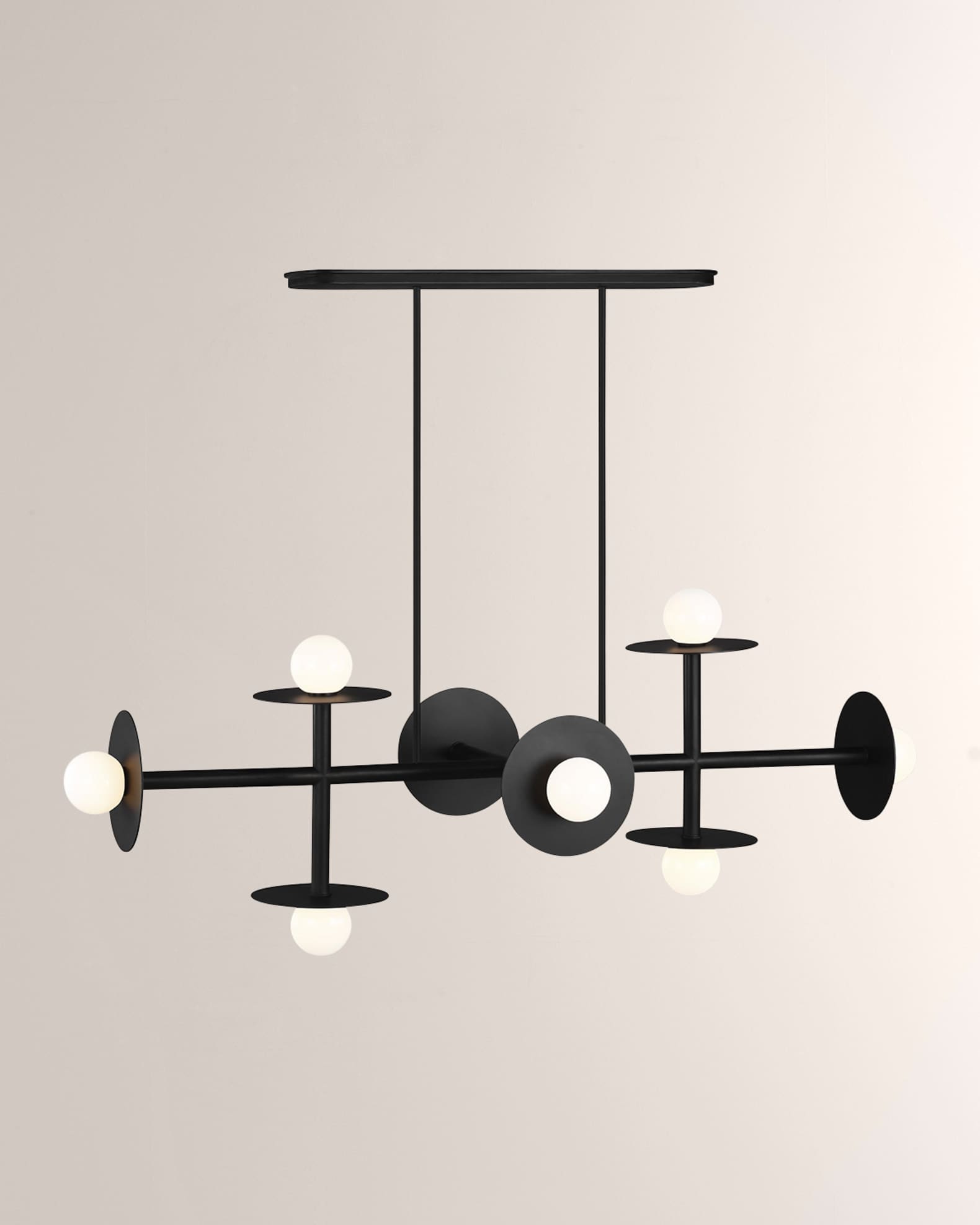 Nodes linear store chandelier