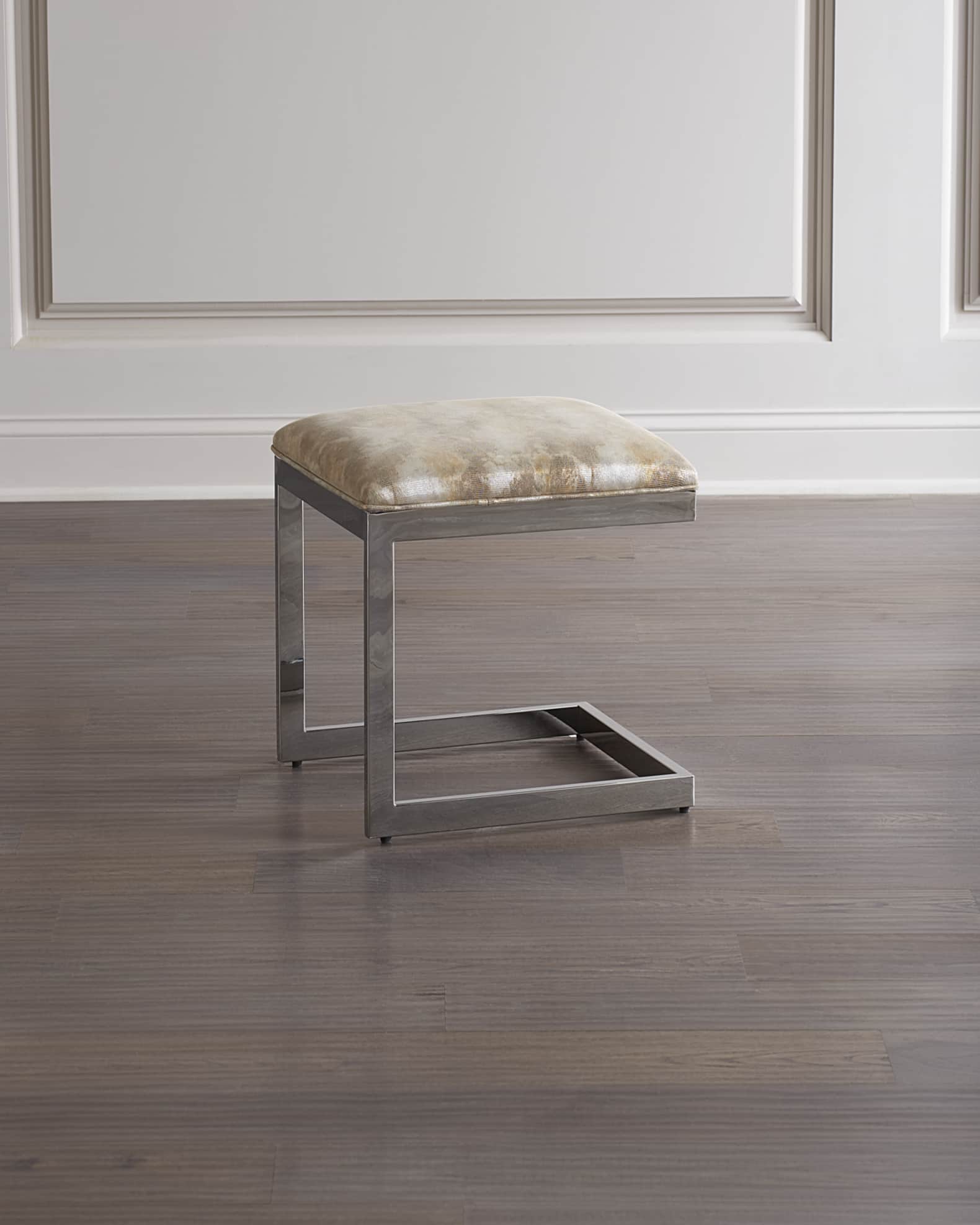 Massoud Lyndon Leather Ottoman