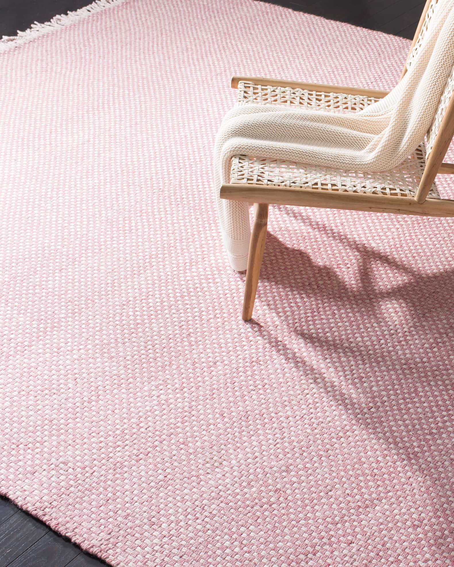 Lauren Ralph Lauren Amalie Pink Hand-Woven Flat Weave Rug, 3' x 8'