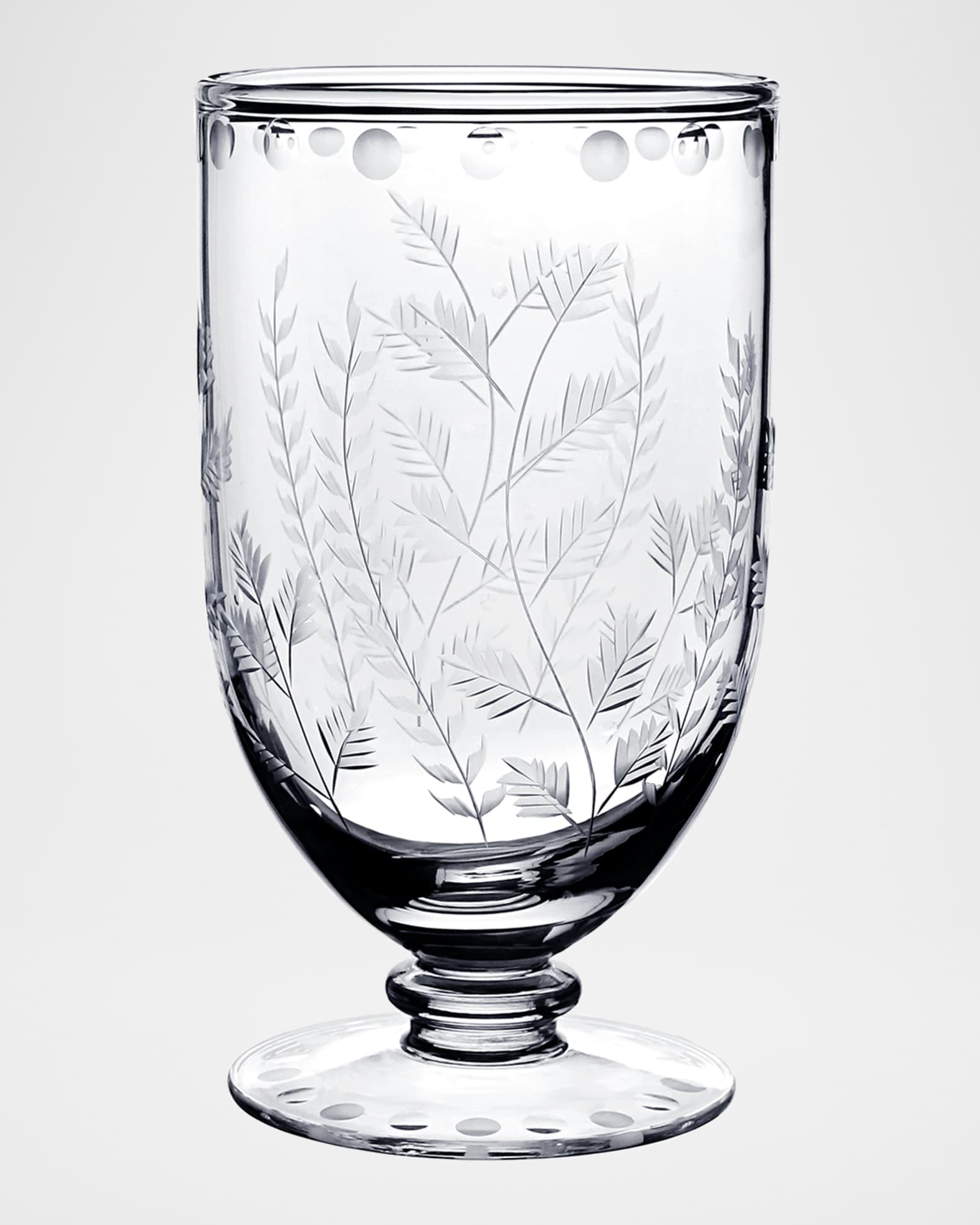 Fern Footed 7" Vase