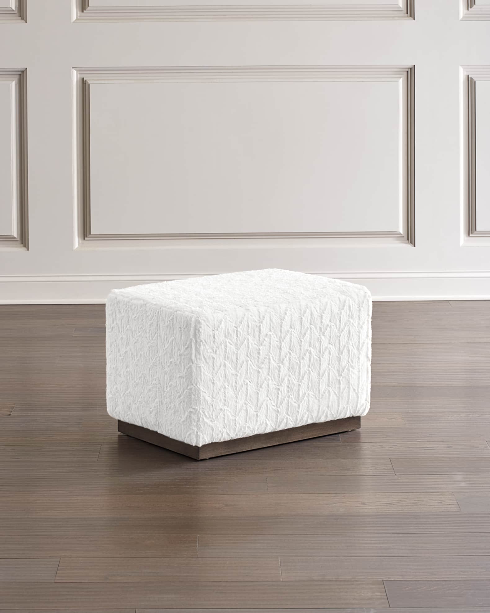 Fuzzy ottoman cheap