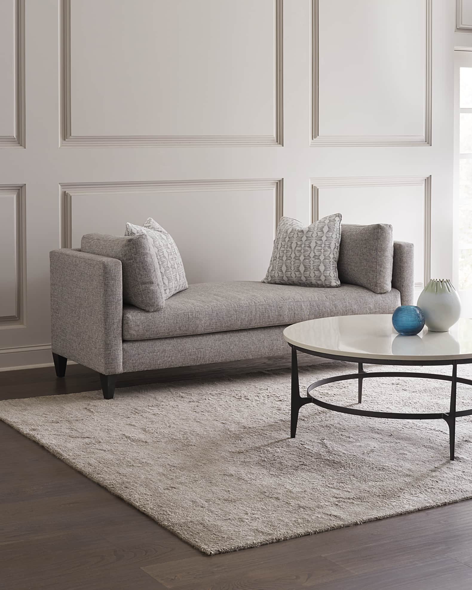 Neutral chaise lounge clearance