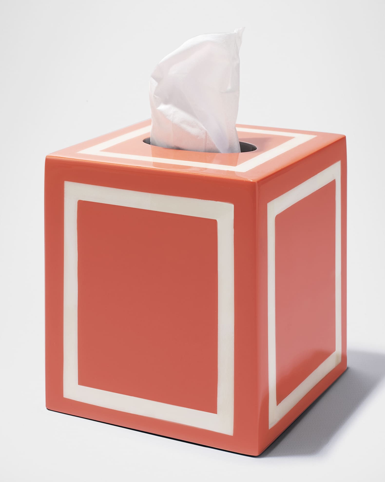 LADORADA Coral & Bone Tissue Box Holder