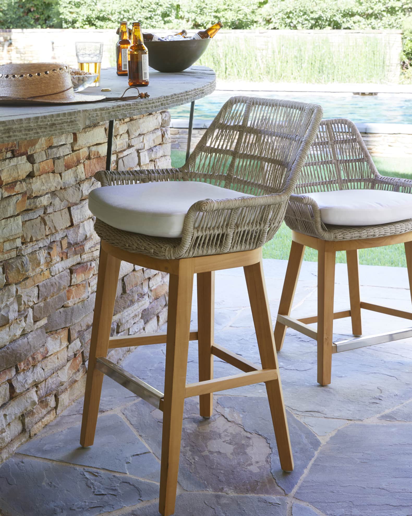 Garden furniture bar stools best sale