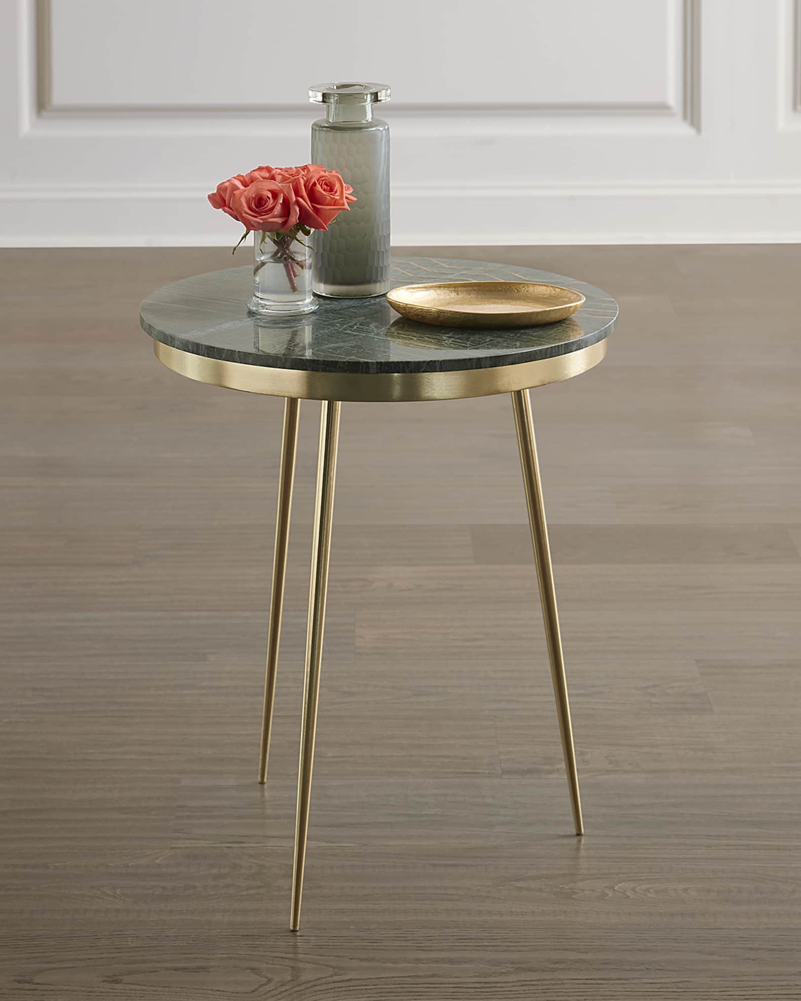 Butler Specialty Co Granger Marble & Brass Accent Table