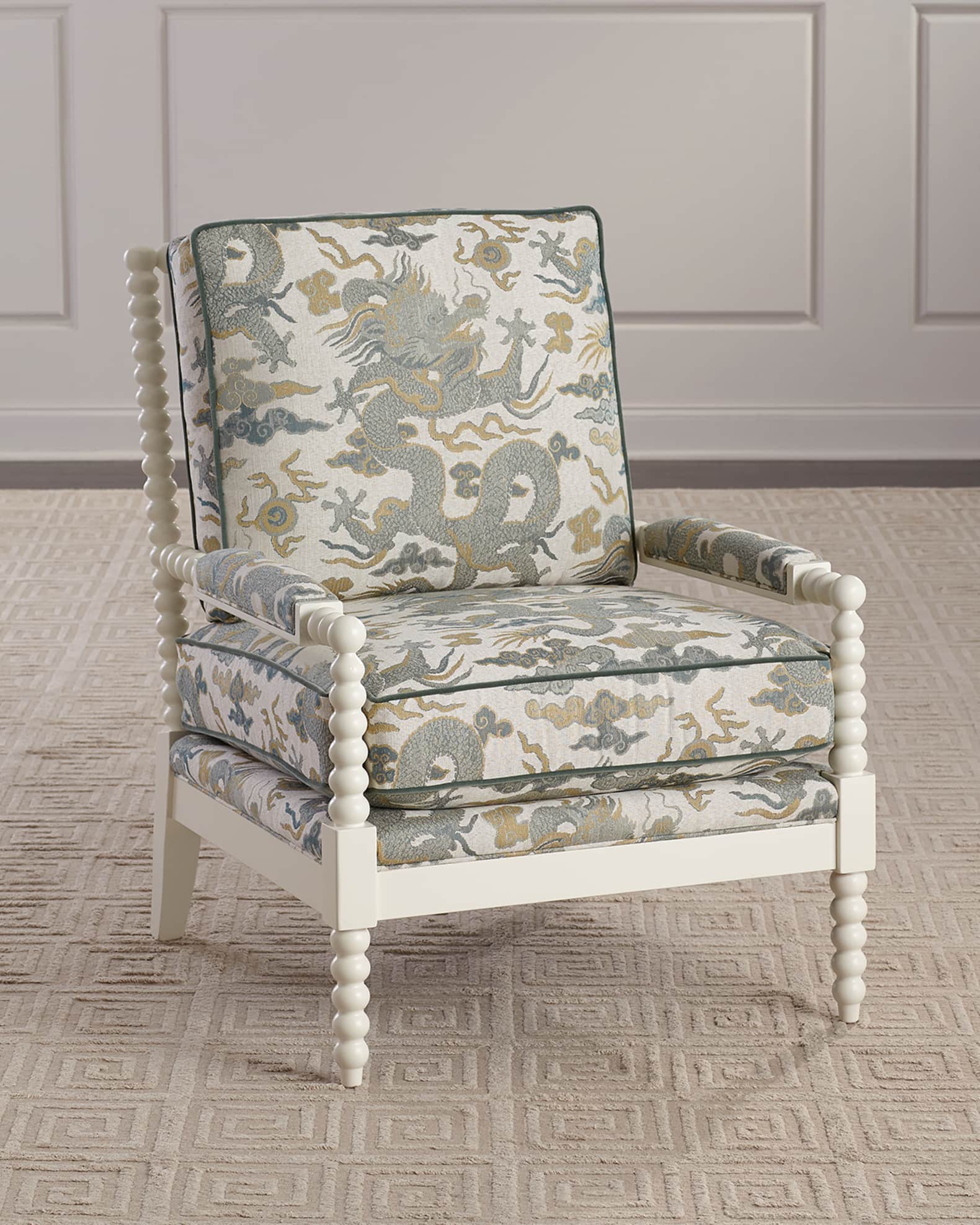Grey spindle chair shop
