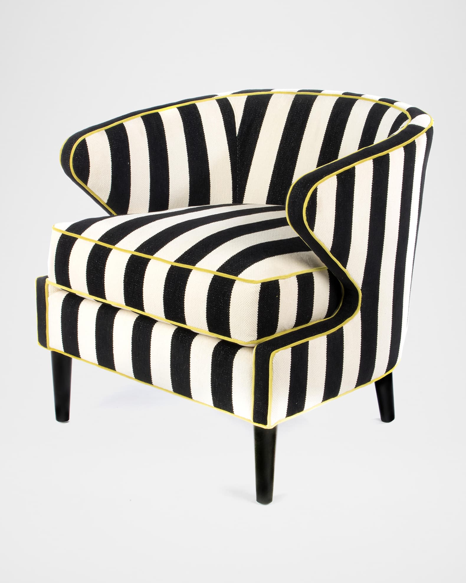 Black striped chair hot sale