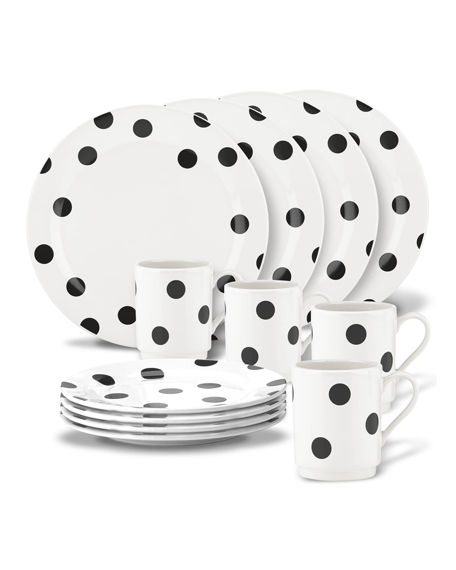 kate spade new york 12-Piece Deco Dot Dinnerware Set