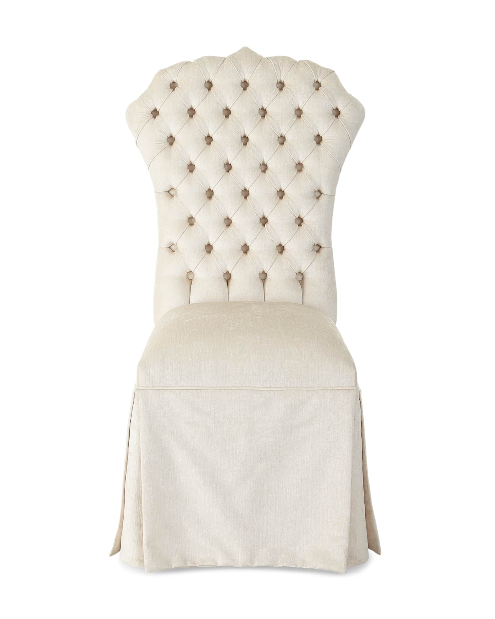 Ivory velvet chair hotsell