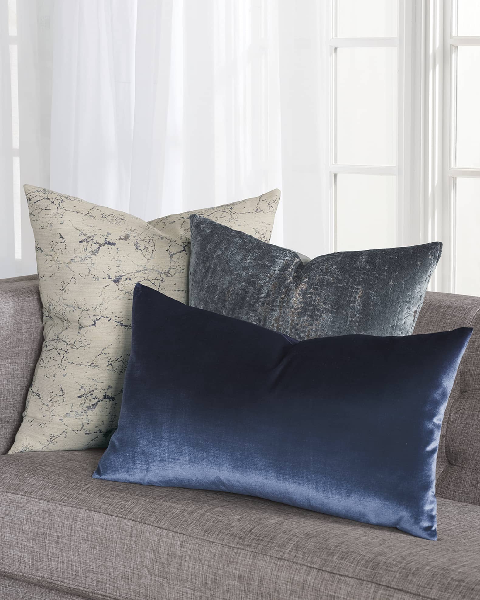 Luxury Blue Decorative Pillows