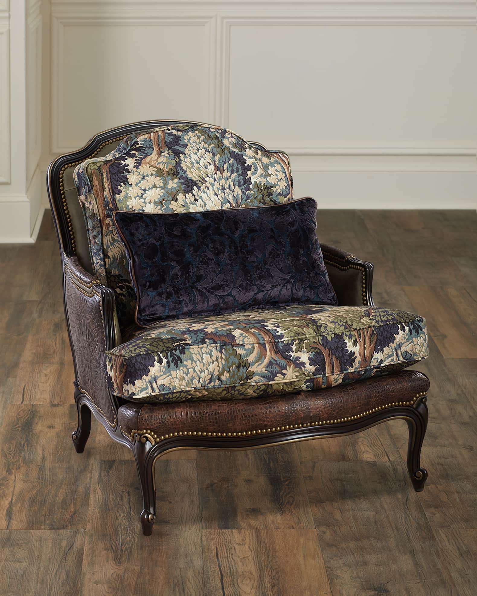 Leather bergere chair hot sale