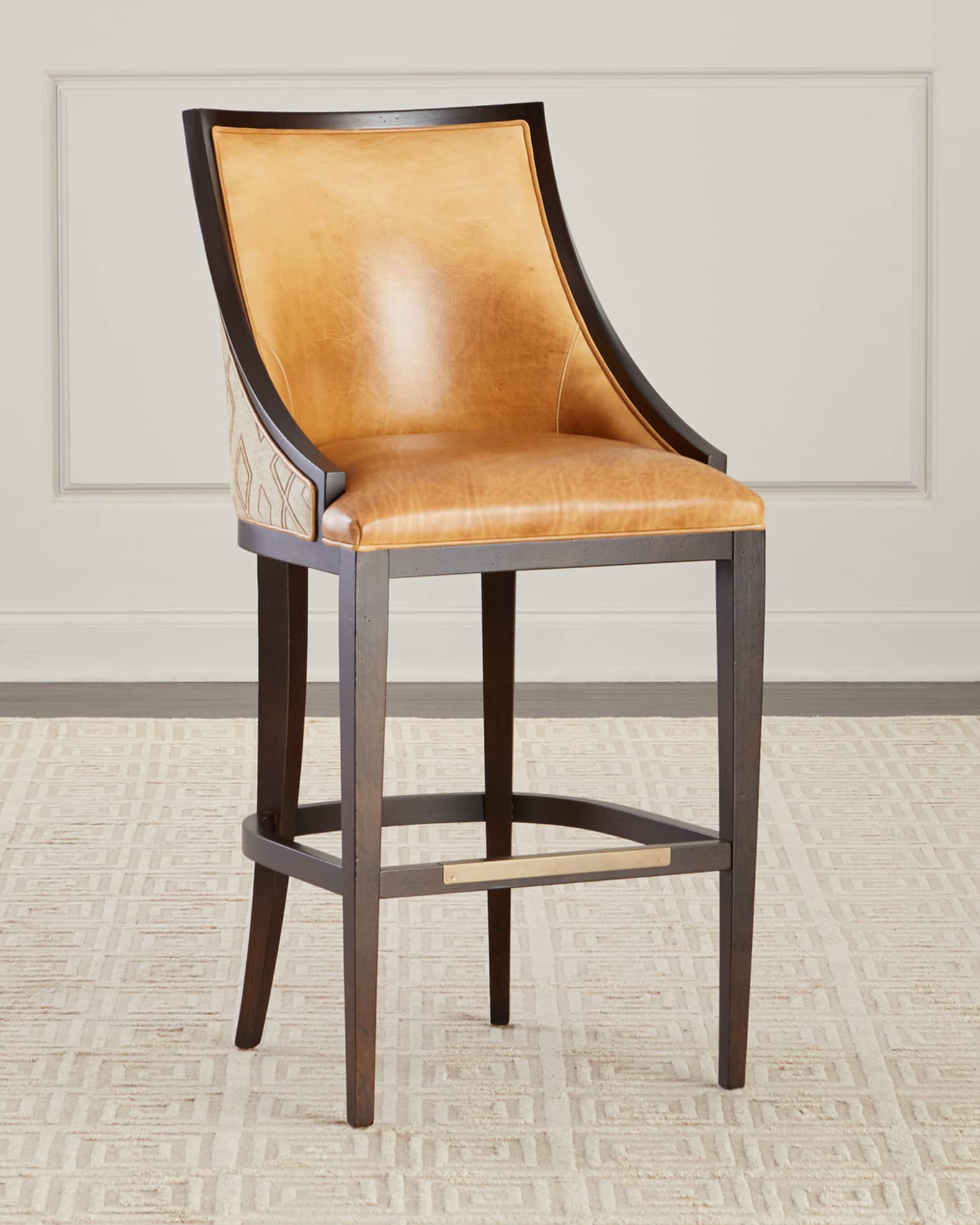 Leather top bar discount stools