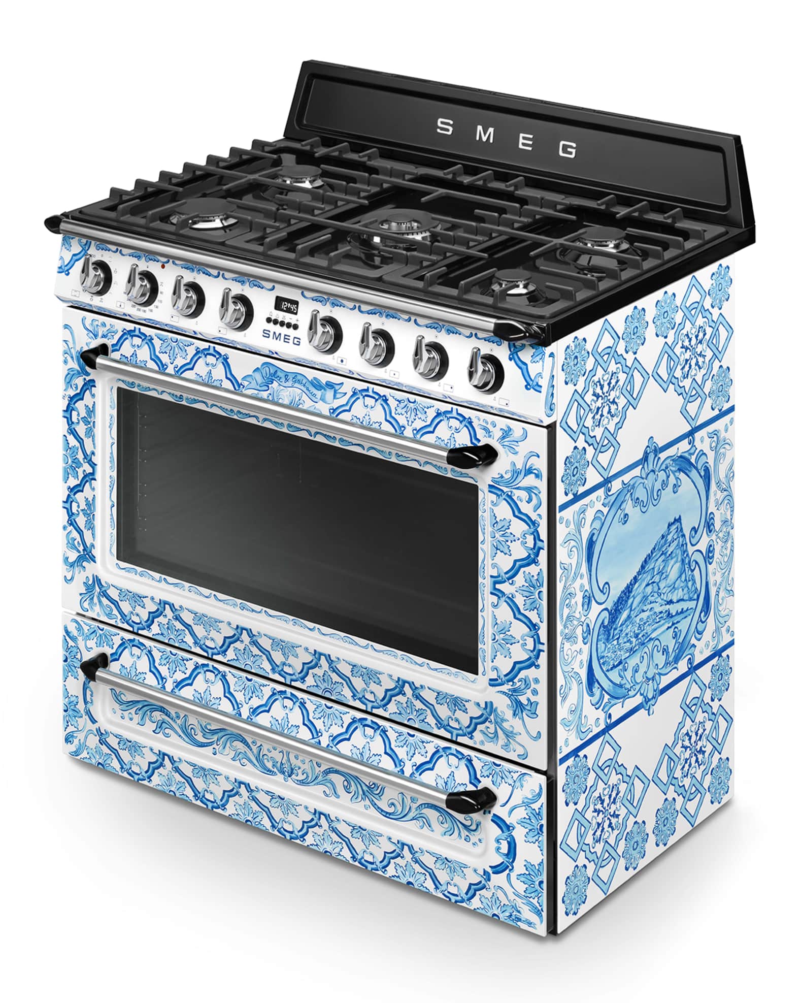 Smeg Dolce Gabbana x SMEG Majolica Gas Range Horchow