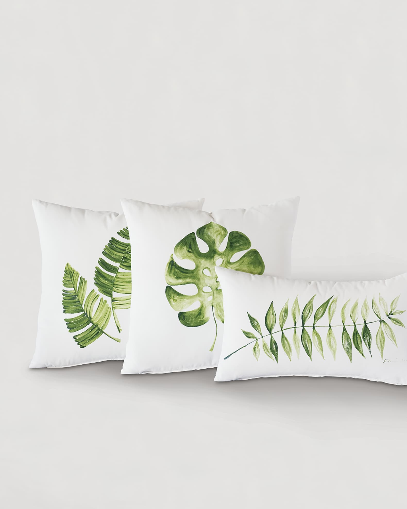 Eastern Accents Hand Painted Leaf Pillow