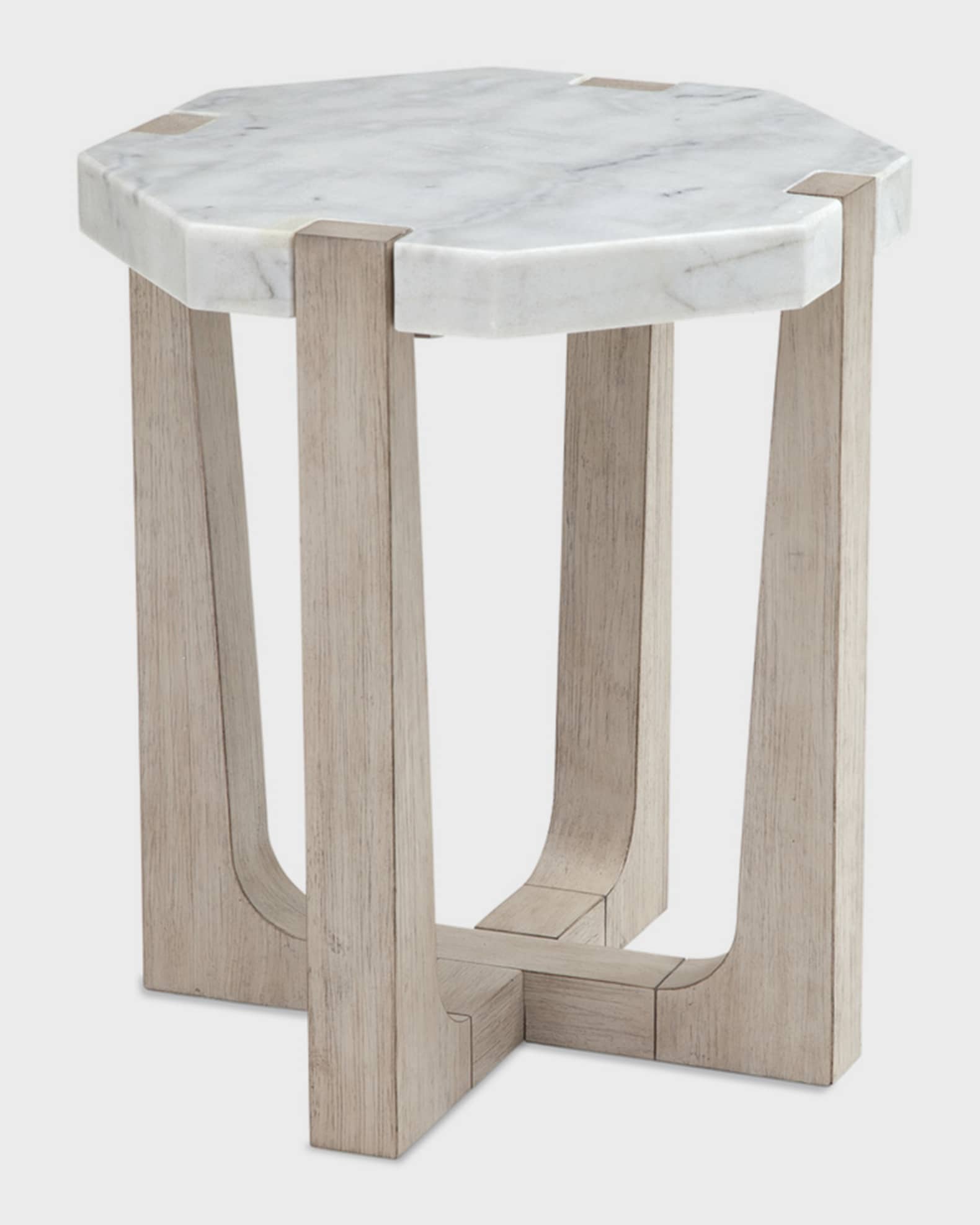 Nantucket Marble Top Drink Side Table Horchow