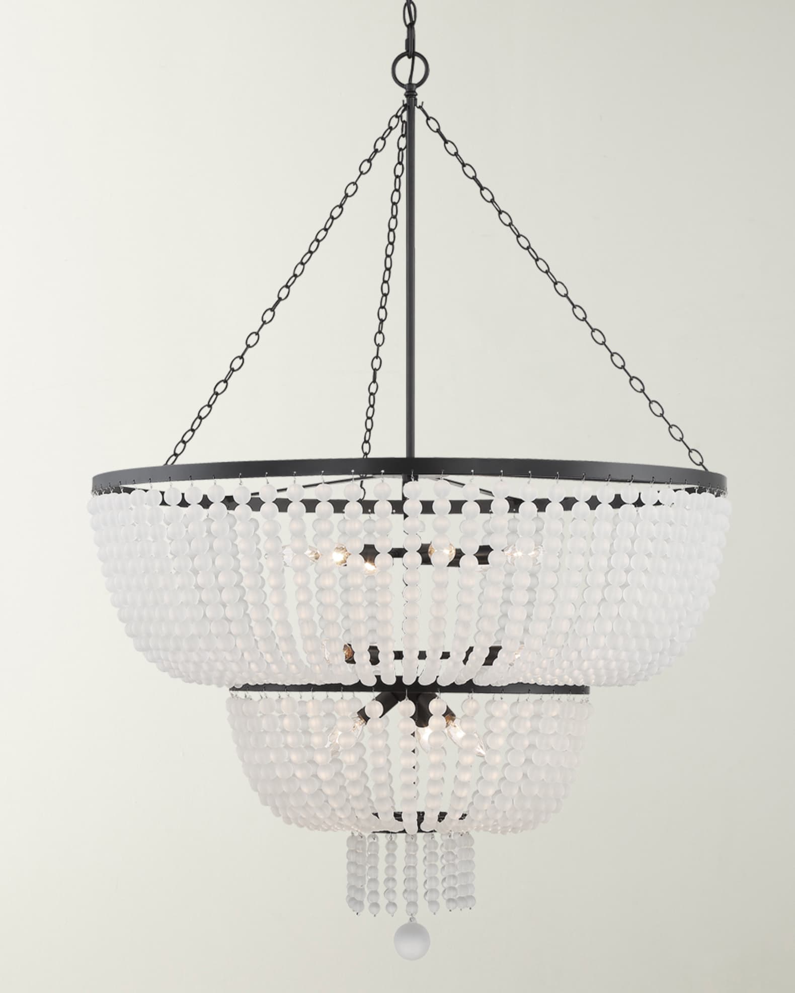 Crystorama Rylee 12-Light Matte Black Chandelier